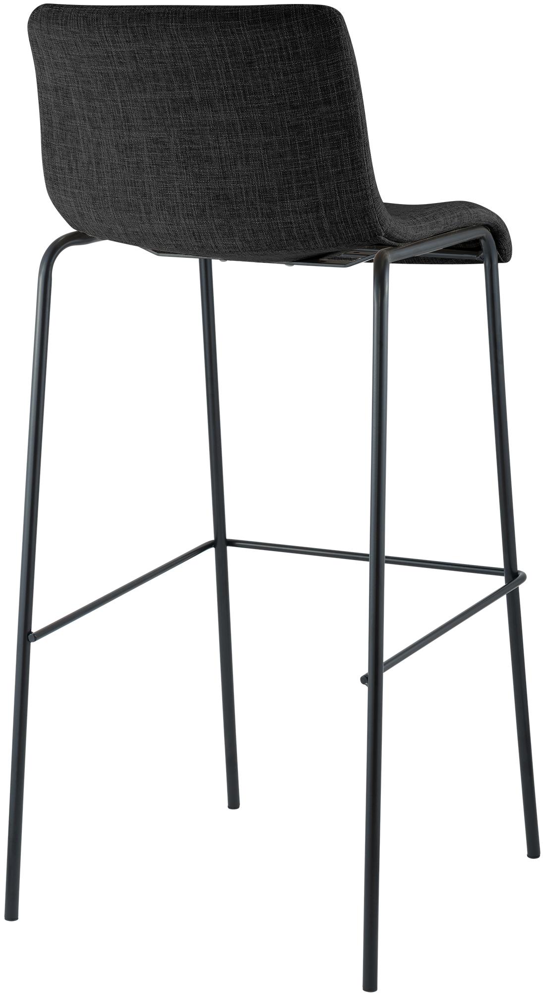 Barstol Hover i stoff med metallunderstell med fire ben