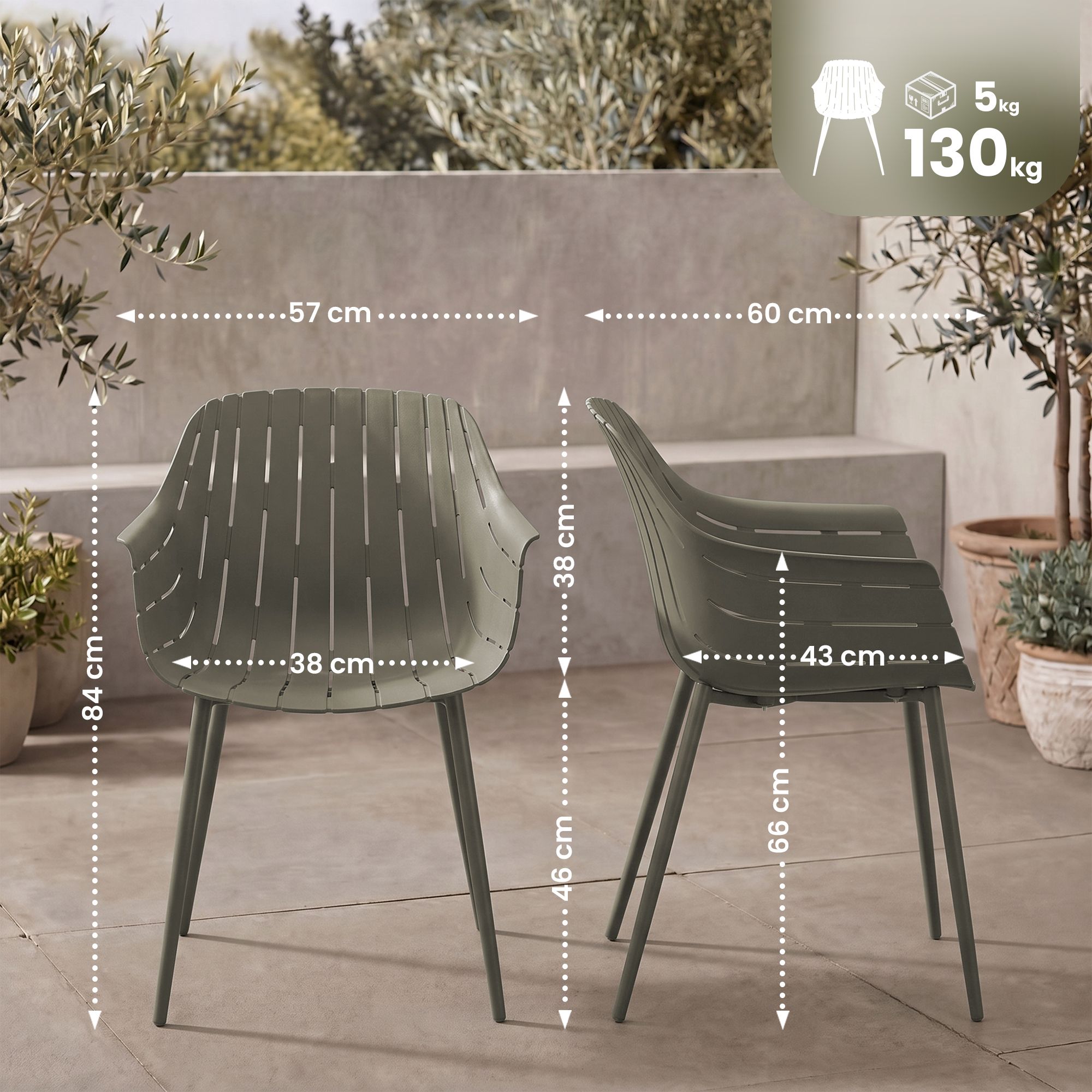 Hagestol Silva - Stilren og komfortabel hagemøbel til hage og terrasse