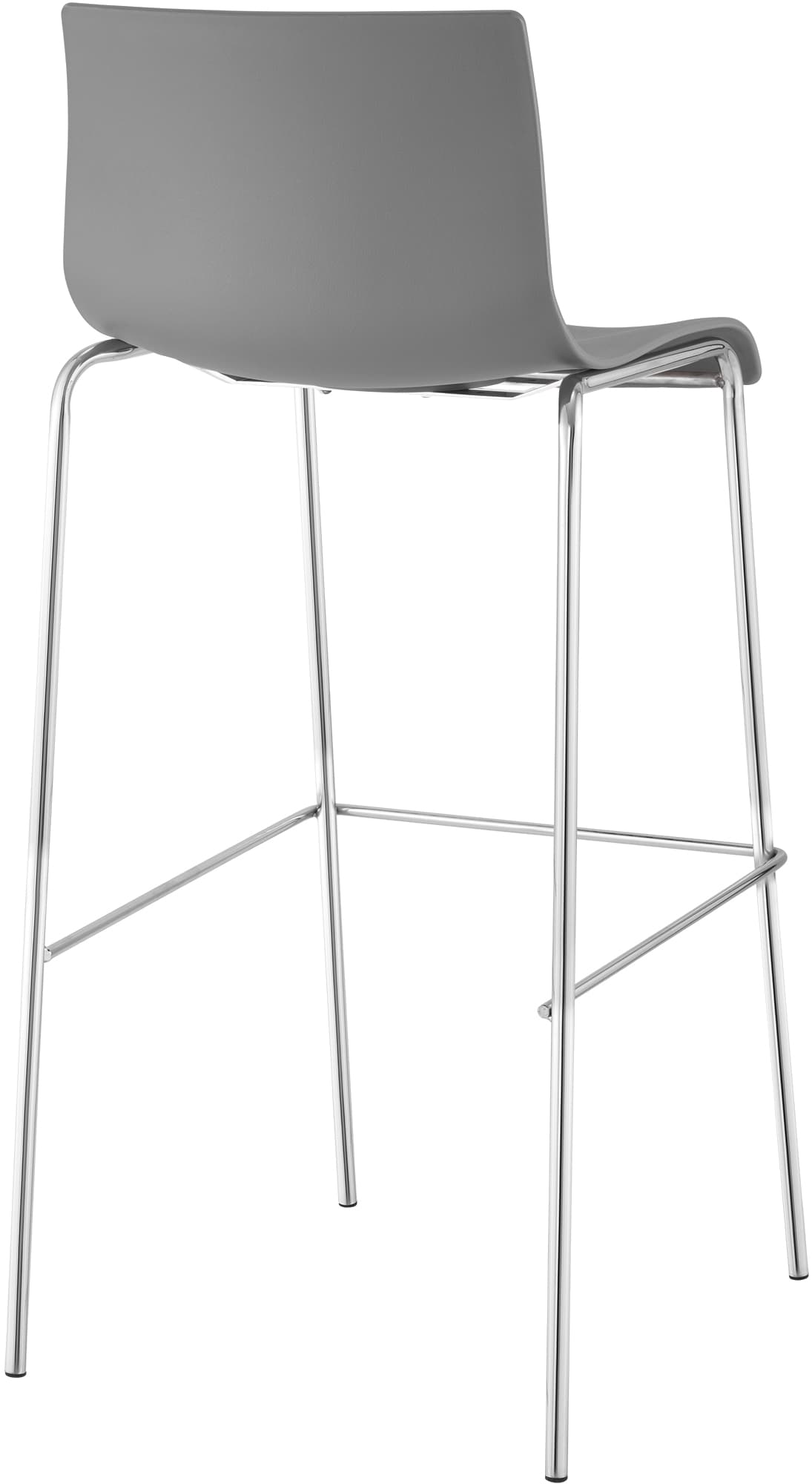 2-pk barstoler Hover i plast, 4-bens understell