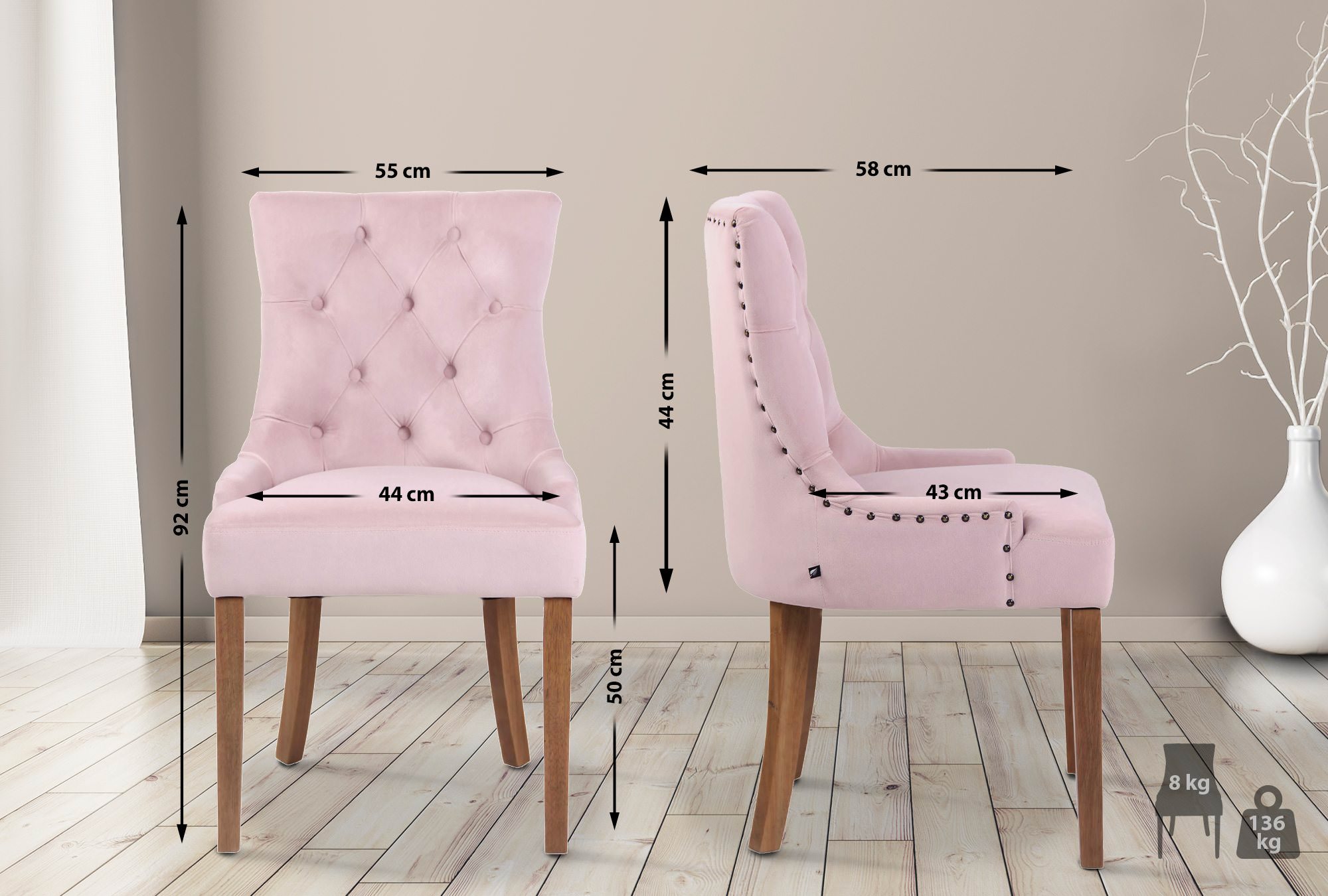 Spisestol Aberdeen Velvet