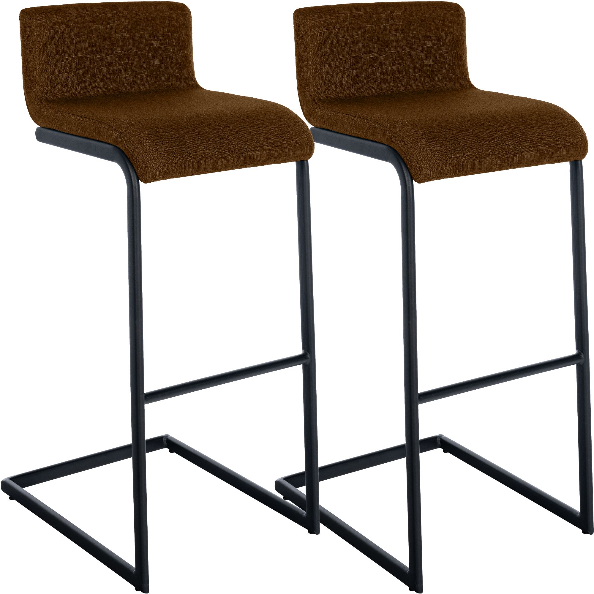 2-pk barkrakker Newport, svart metallunderstell