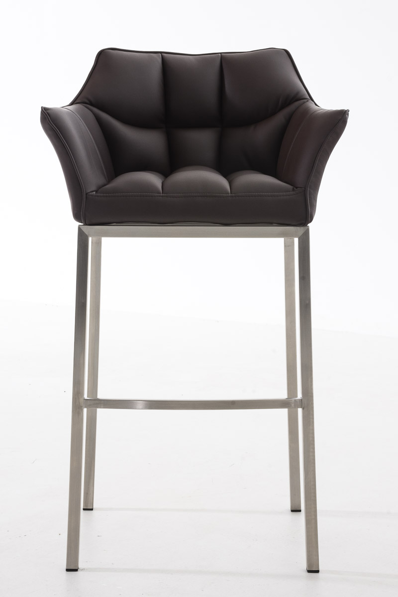 Barstol Damaso skinnlook med firbensramme