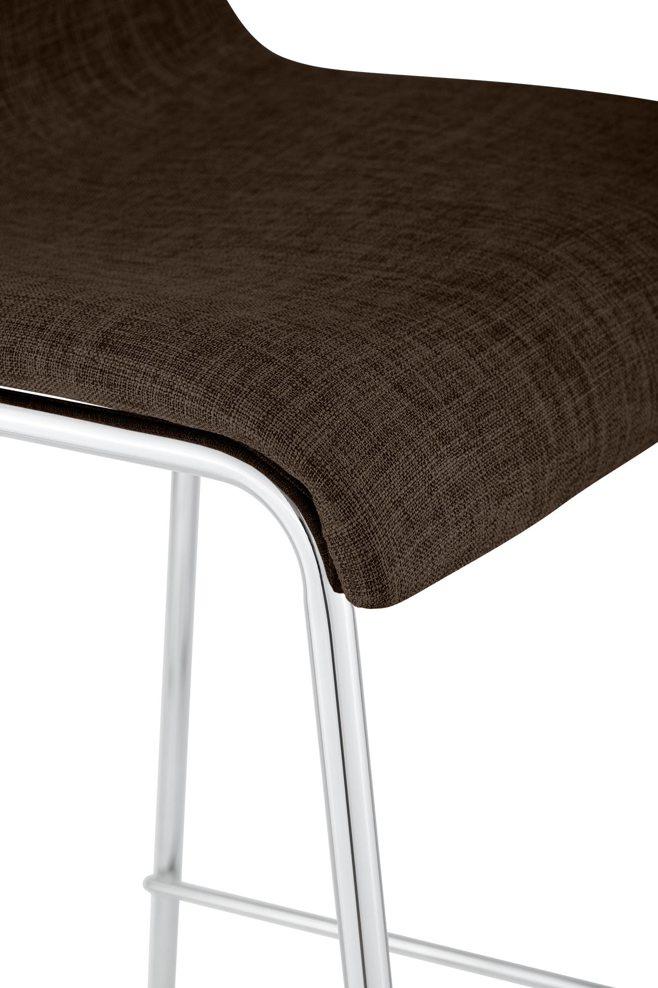 Barstol Hover i stoff med metallunderstell med fire ben