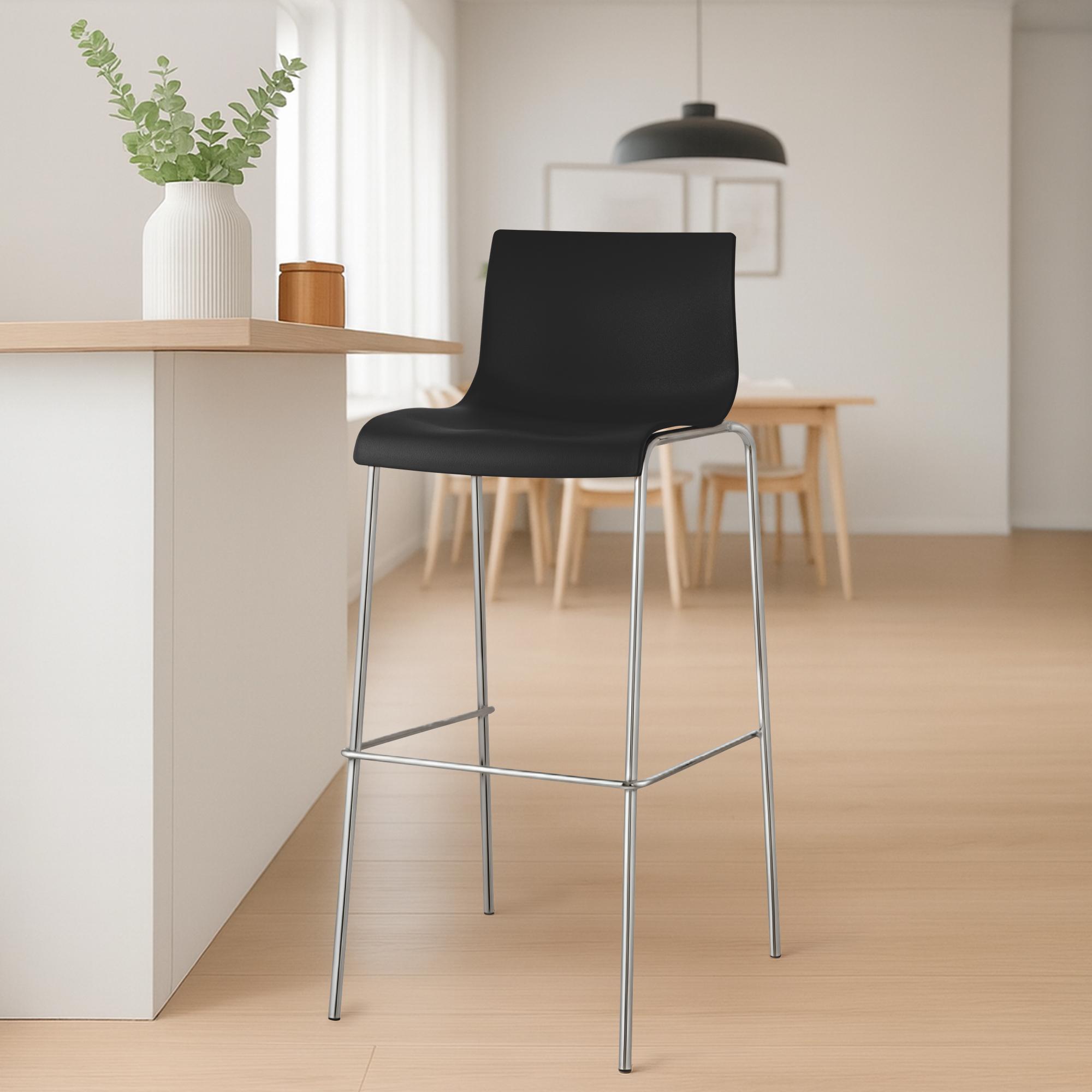 Hover barstol, plast, 4-ben design