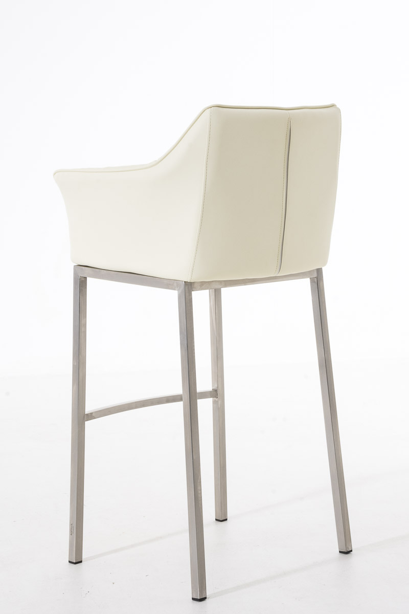 Barstol Damaso skinnlook med firbensramme