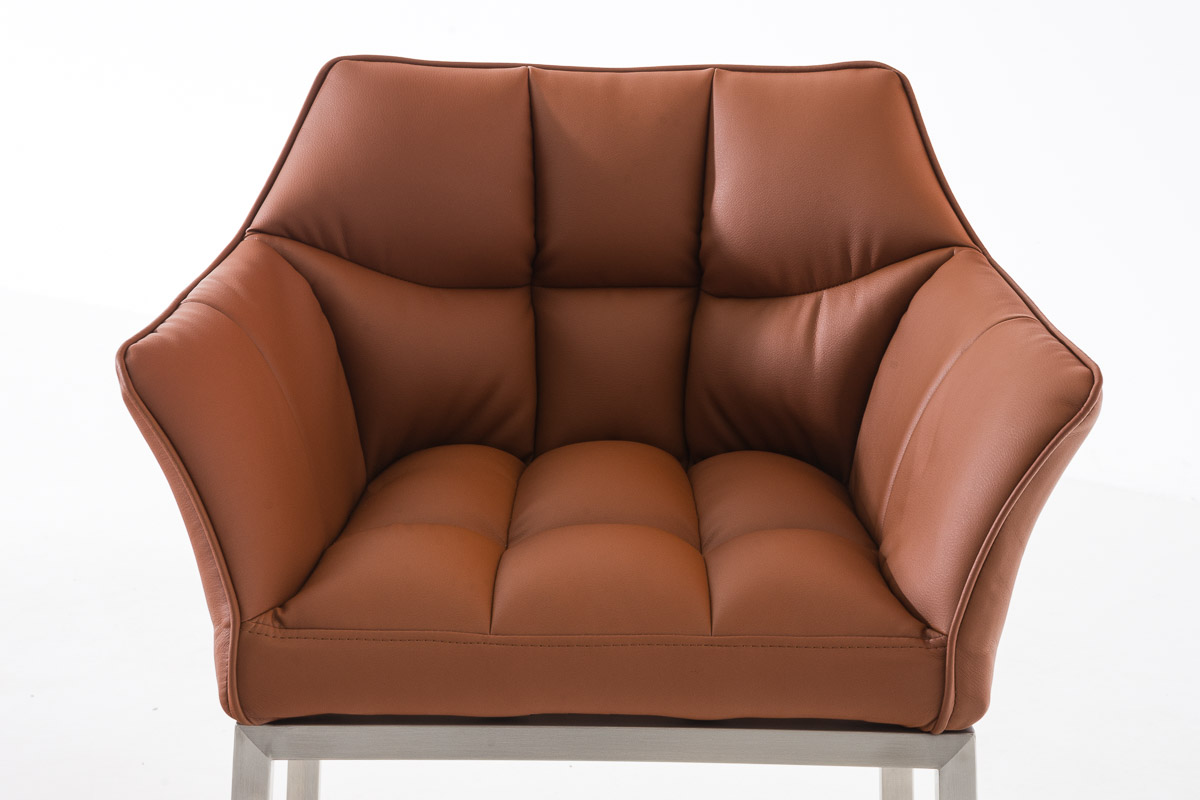 Barstol Damaso skinnlook med firbensramme