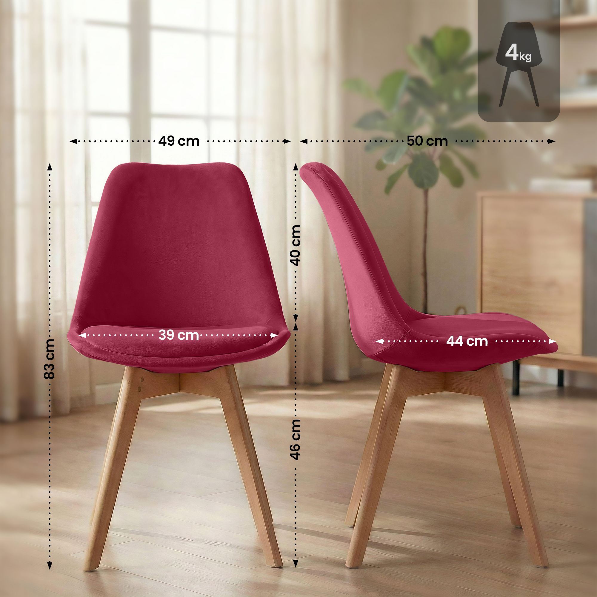 Spisestol Linares &ndash; komfortabel design for moderne hjem
