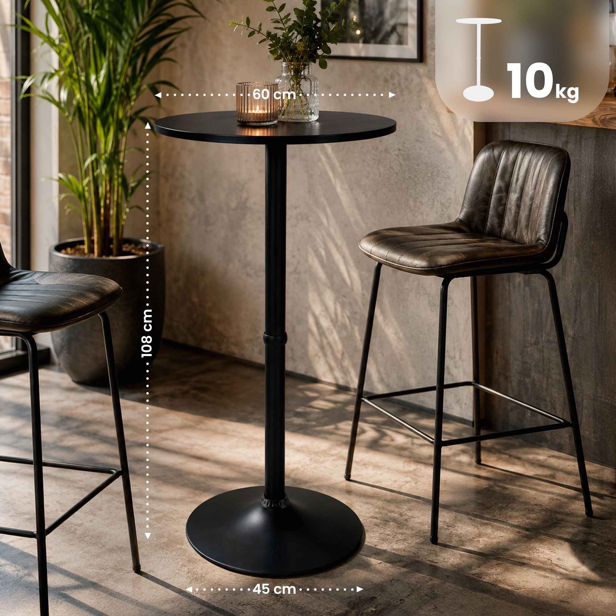 Ståbord rundt Ø 60 cm