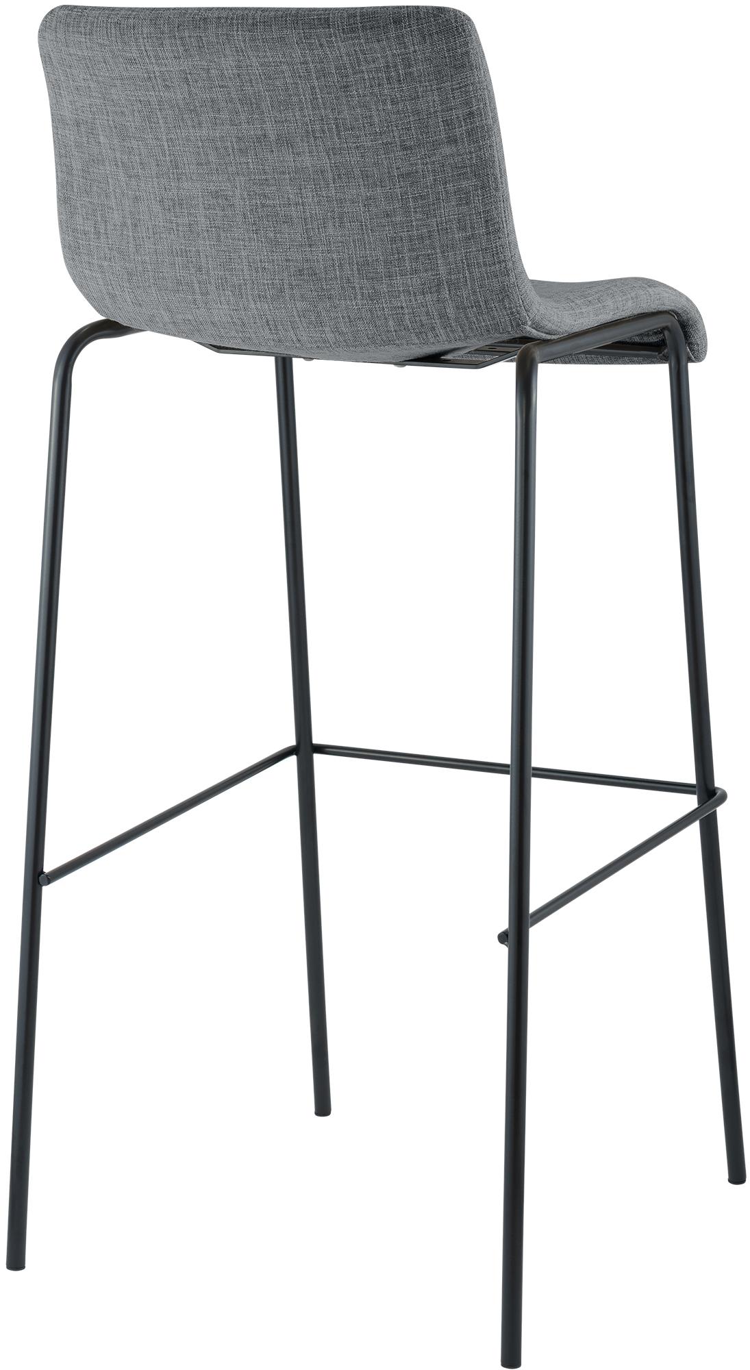 Barstol Hover i stoff med metallunderstell med fire ben