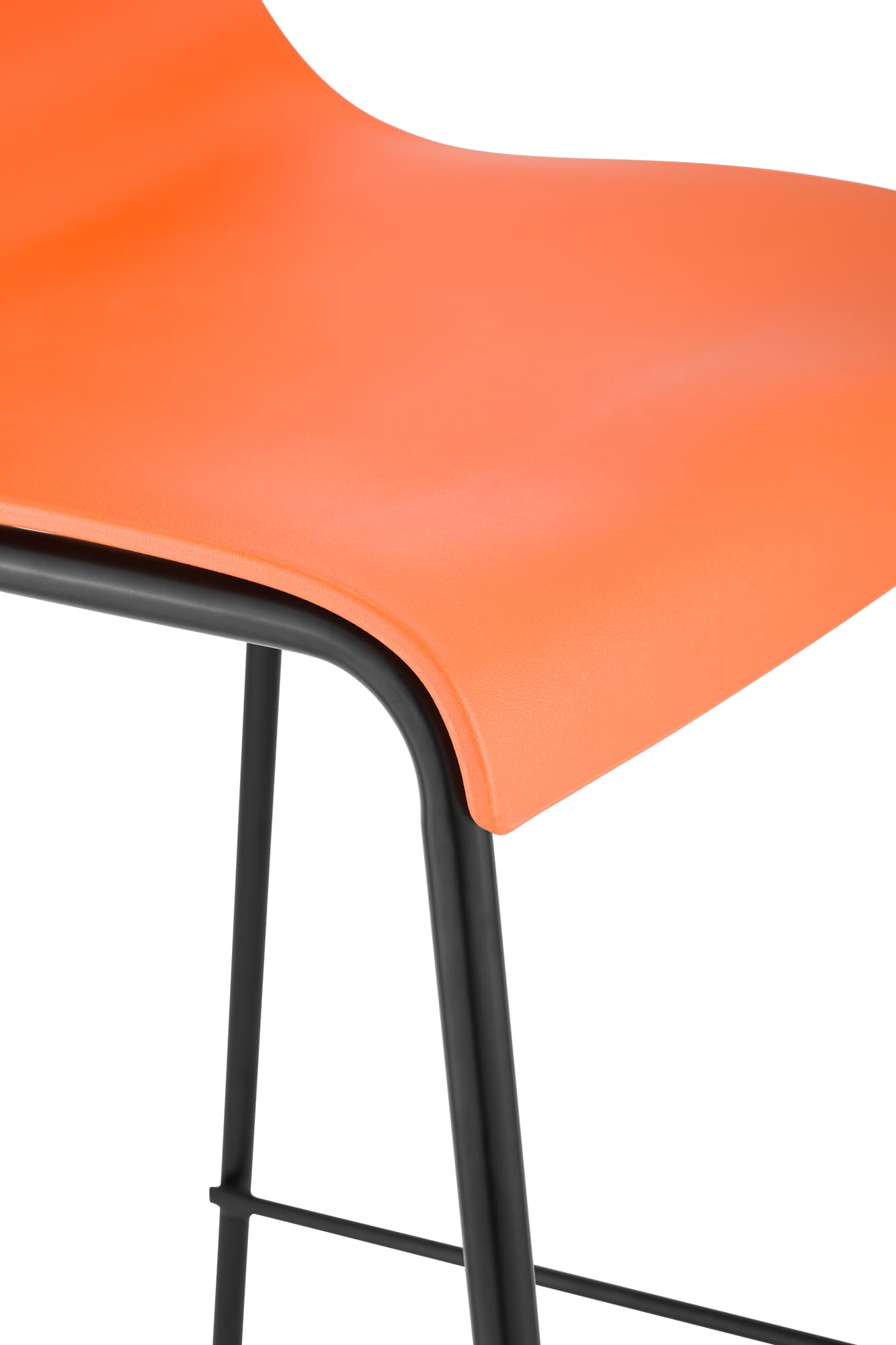 2-pk barstoler Hover i plast, 4-bens understell