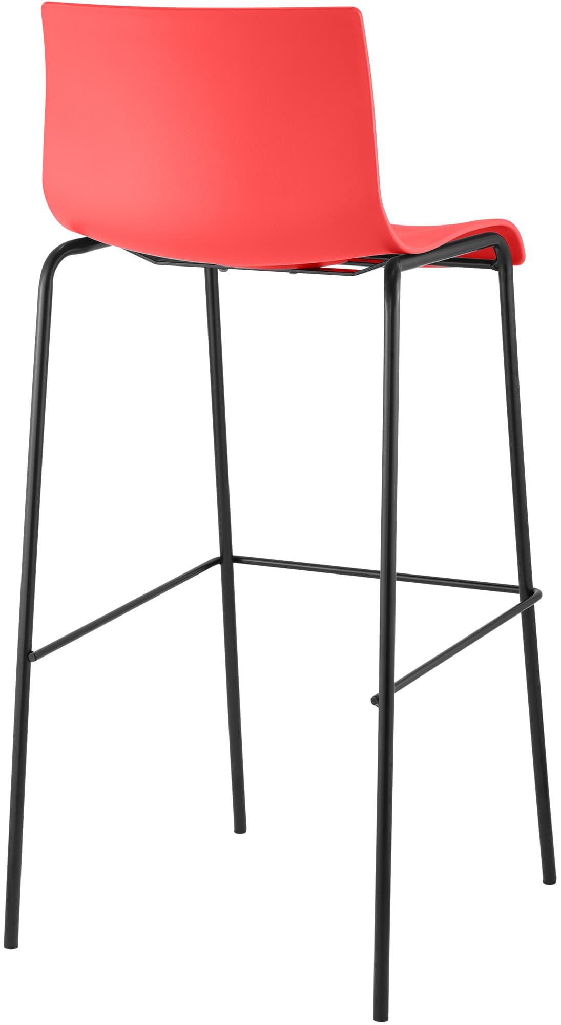 2-pk barstoler Hover i plast, 4-bens understell