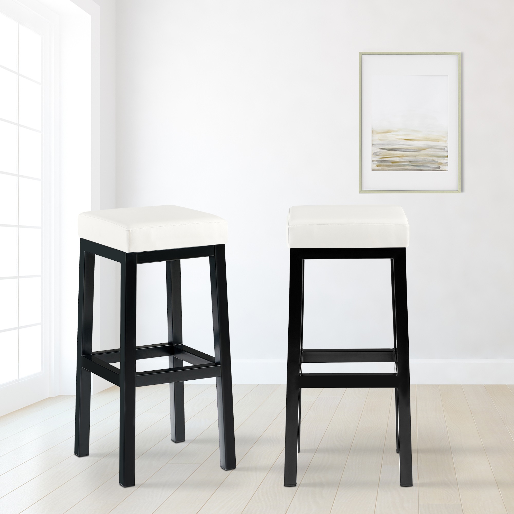Barstol Taylor setehøyde 83 cm metallramme svart