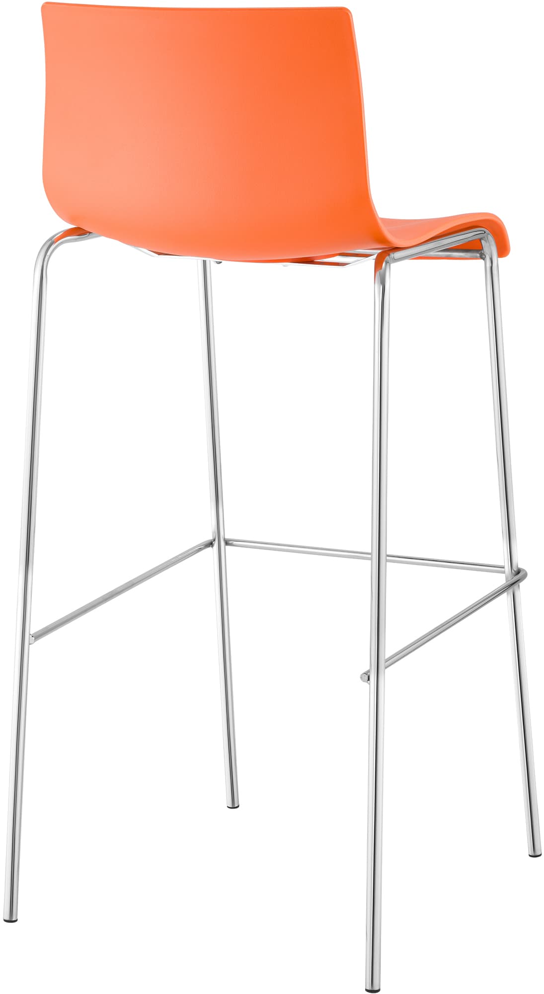 2-pk barstoler Hover i plast, 4-bens understell