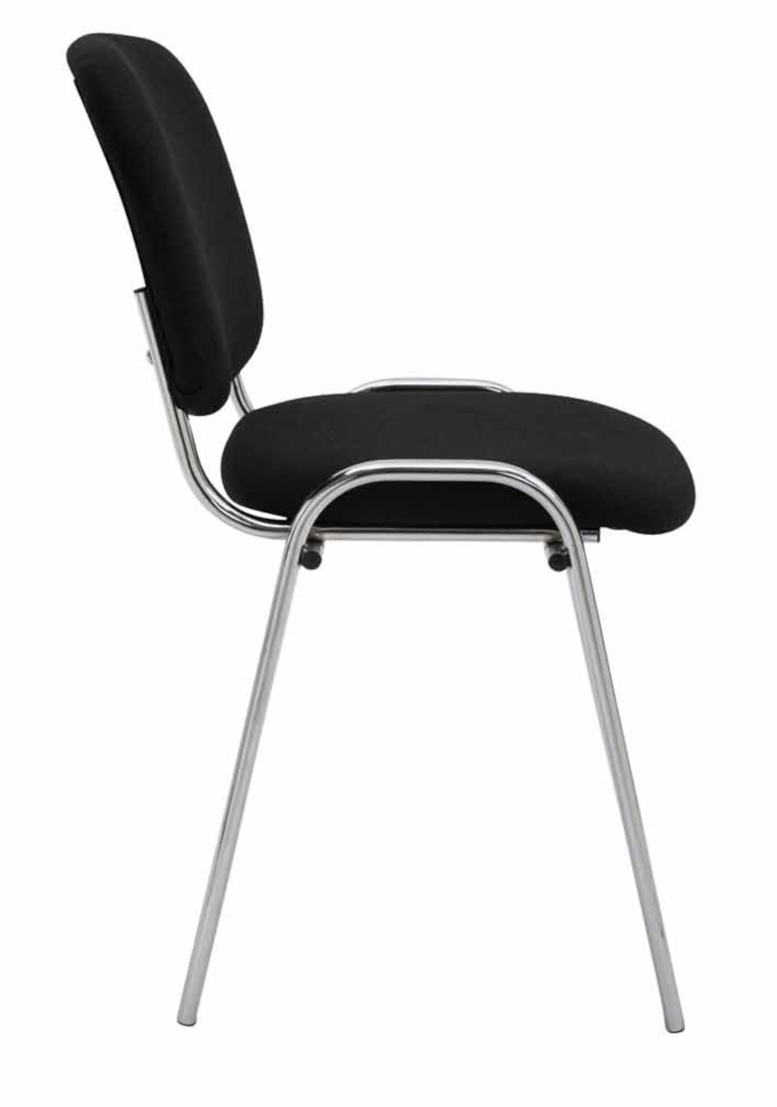Sett med 4 stoler Ken Chrome stoff