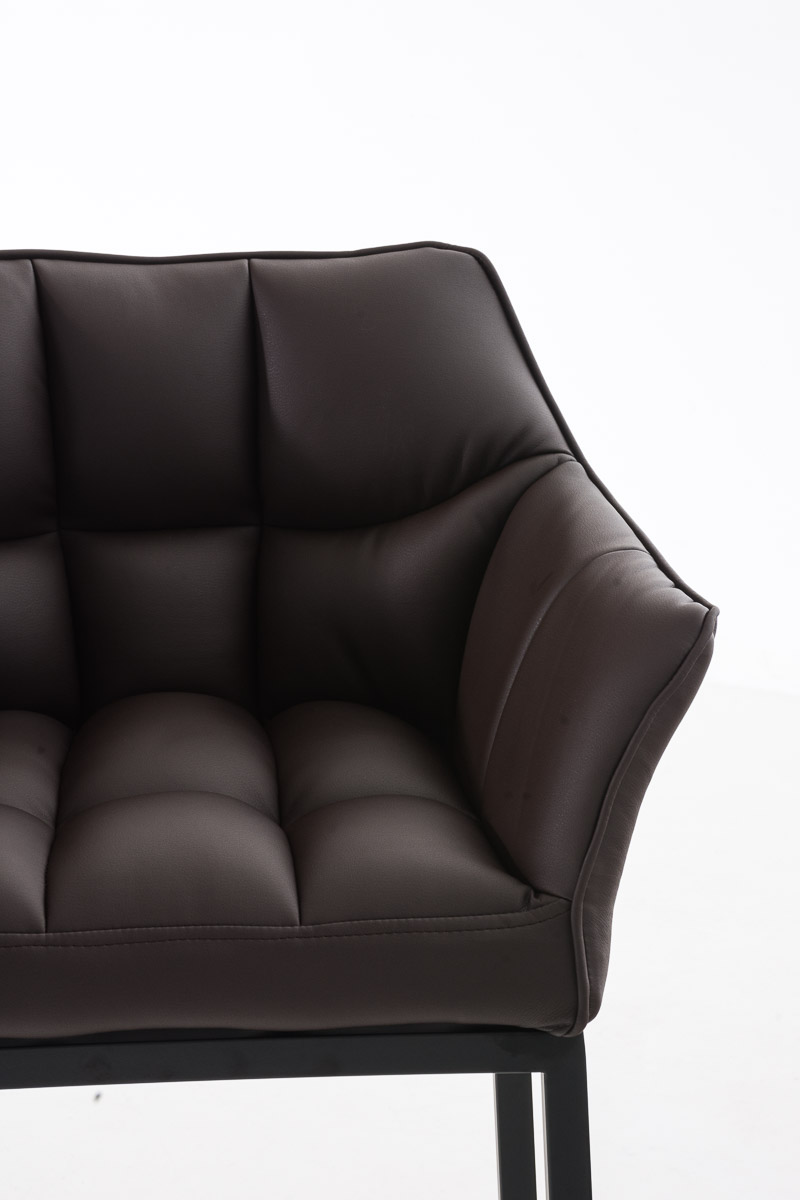 Barstol Damaso skinnlook med firbensramme