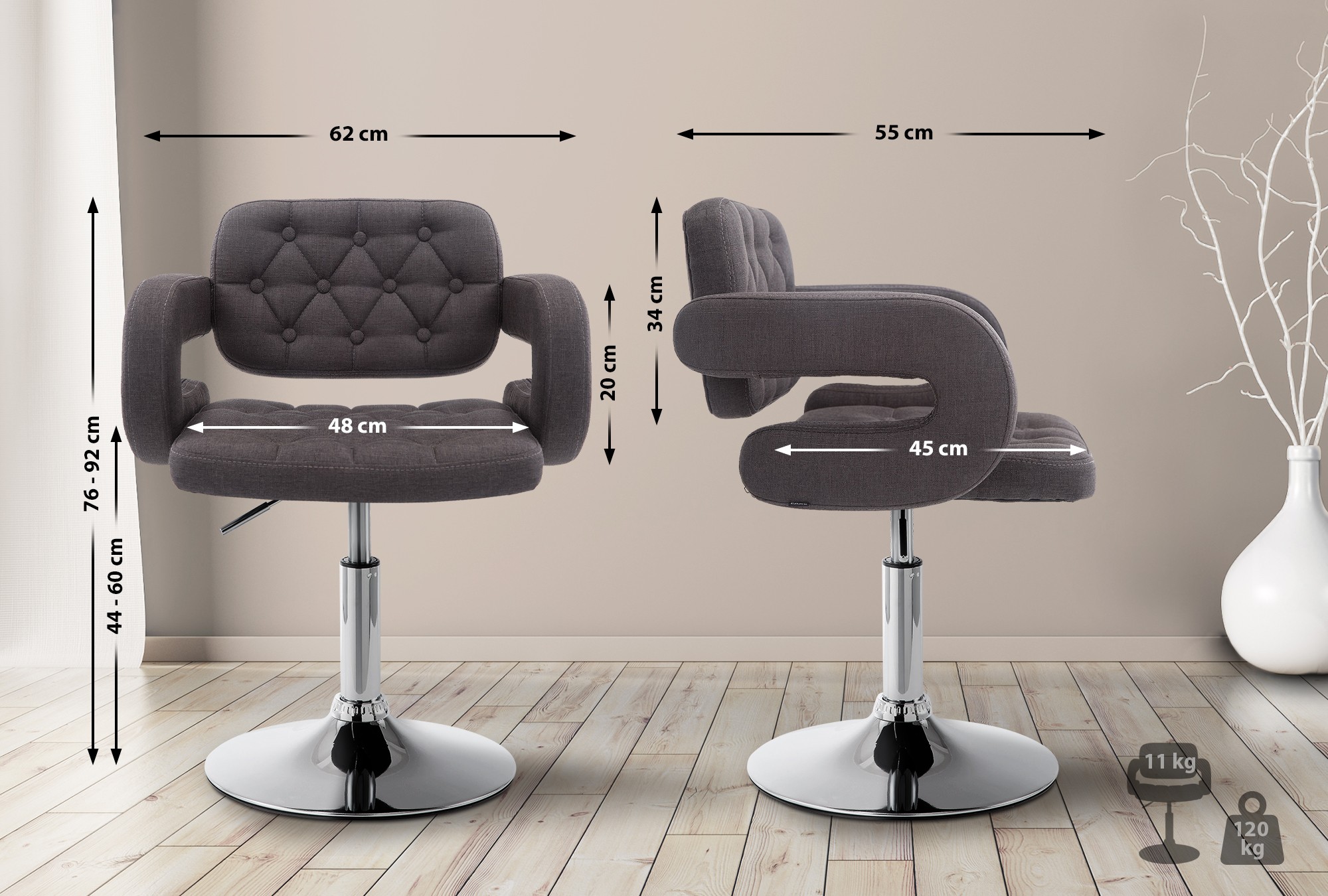 Lounger Dublin Stoff