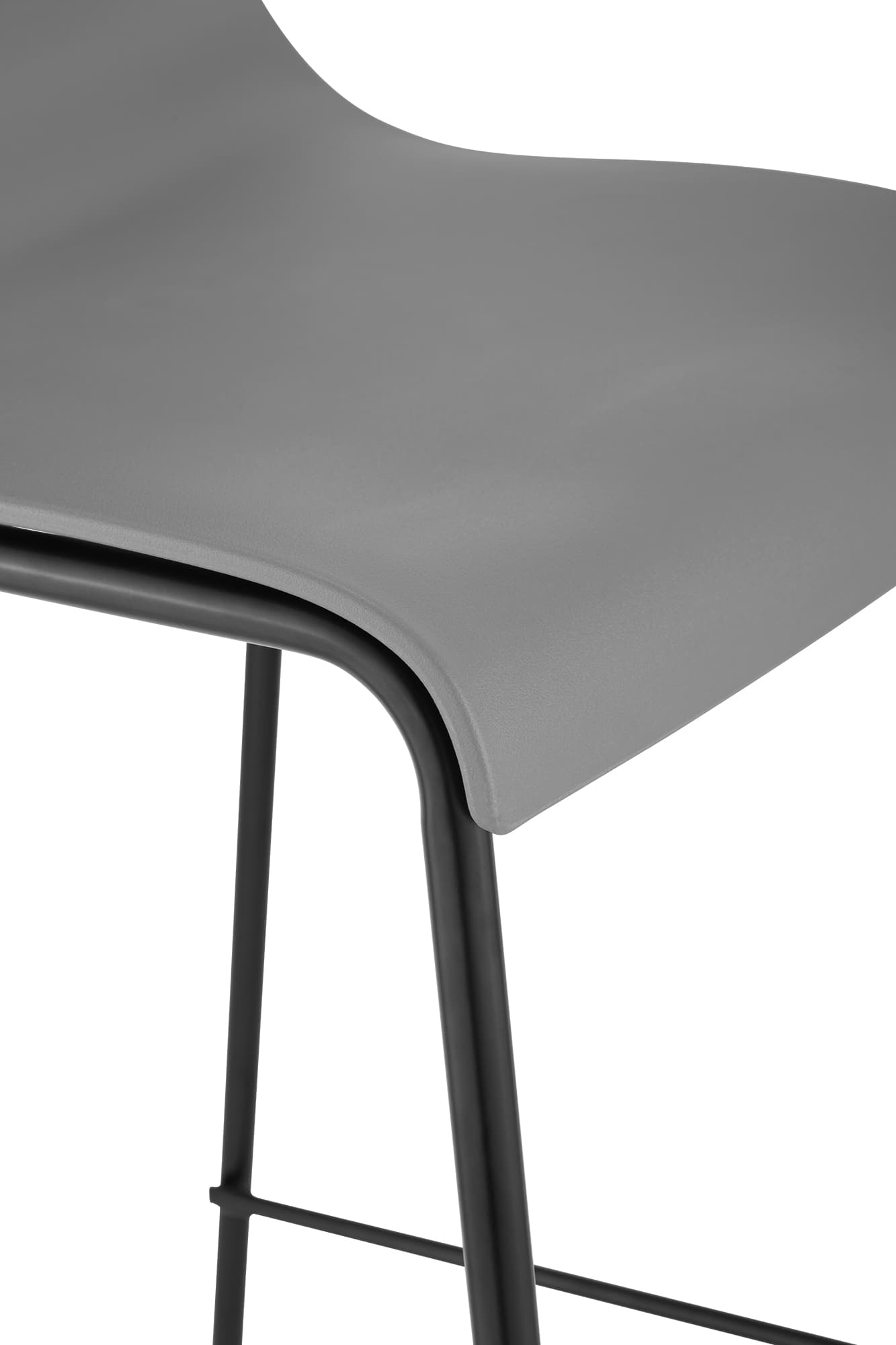 2-pk barstoler Hover i plast, 4-bens understell
