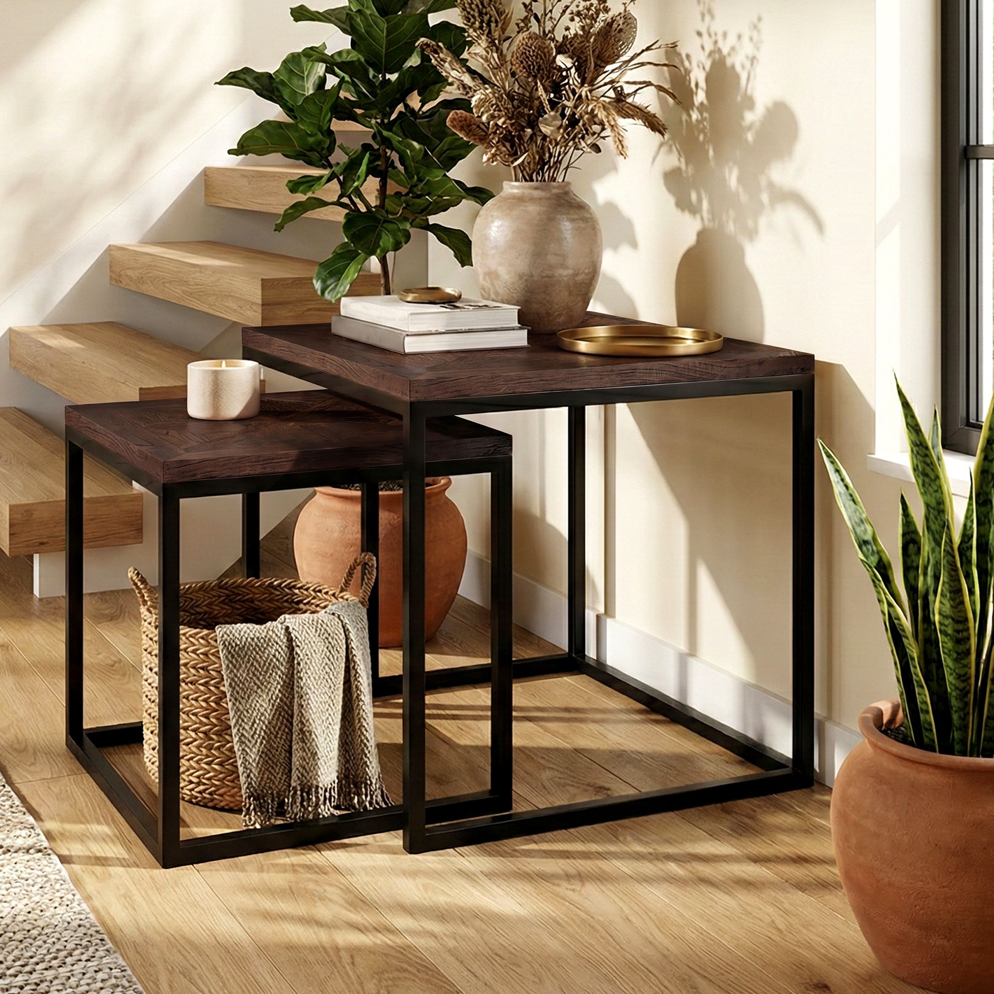 Sett med 2 sidebord Talero