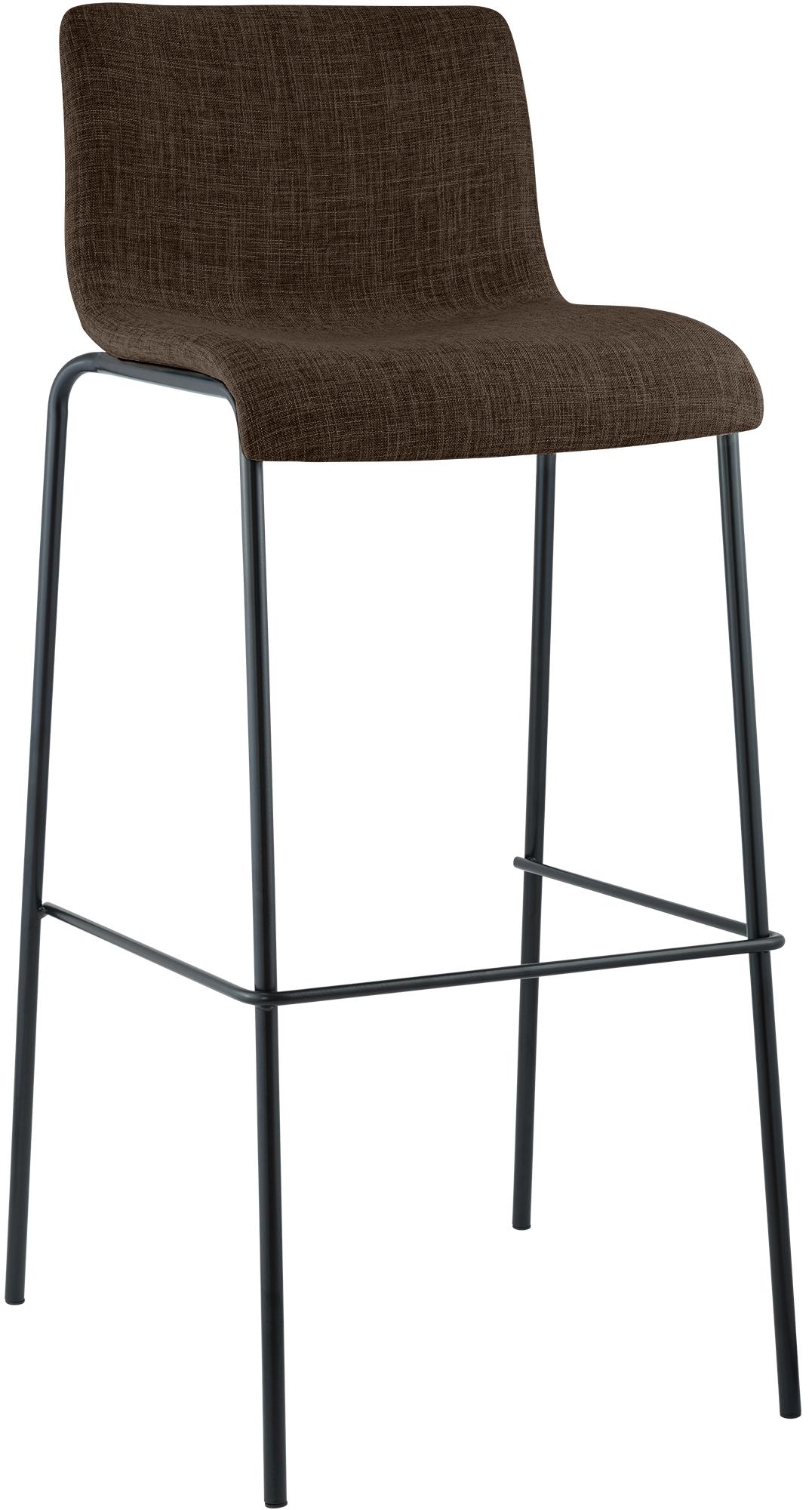 Barstol Hover i stoff med metallunderstell med fire ben