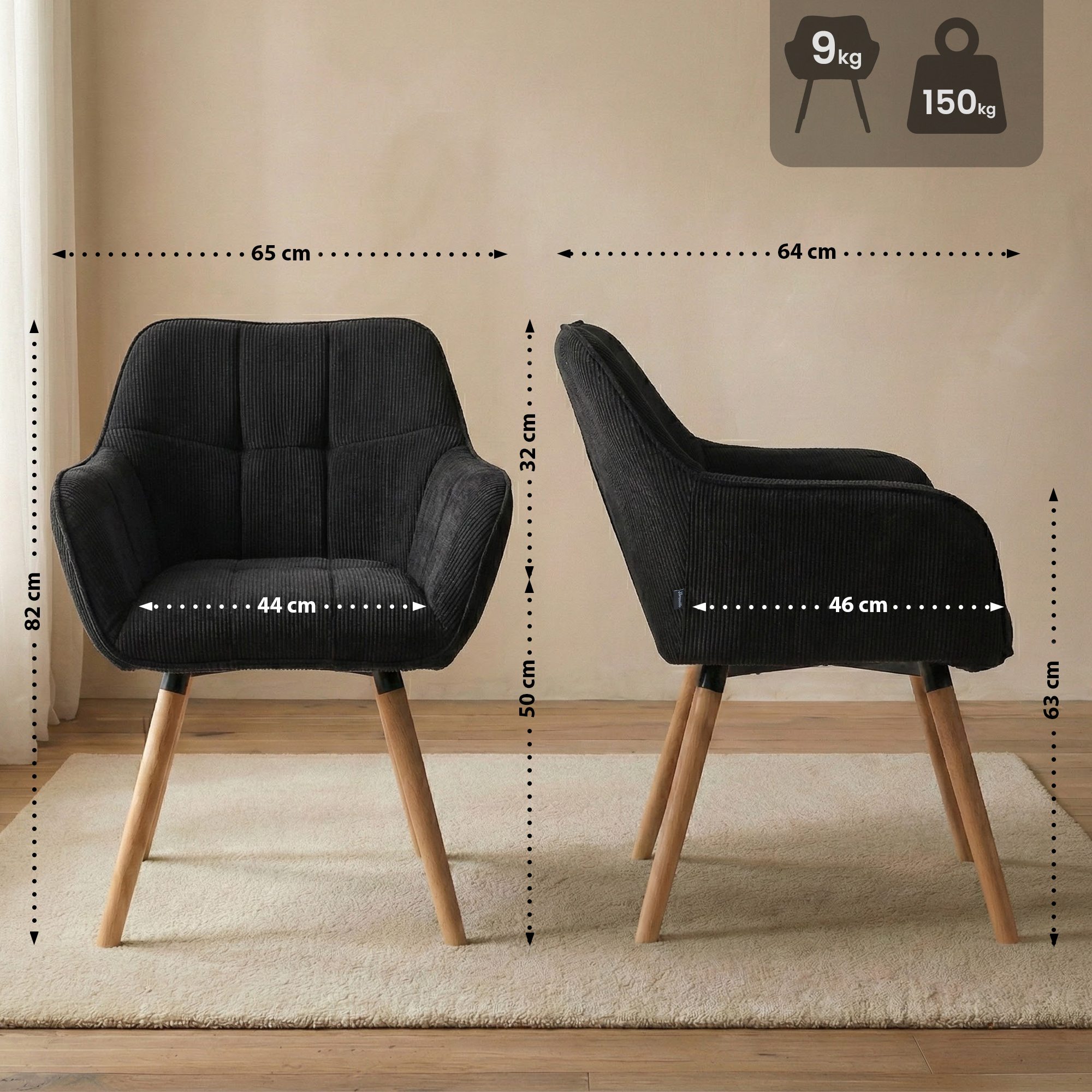 Spisestuestol Vienna Cord