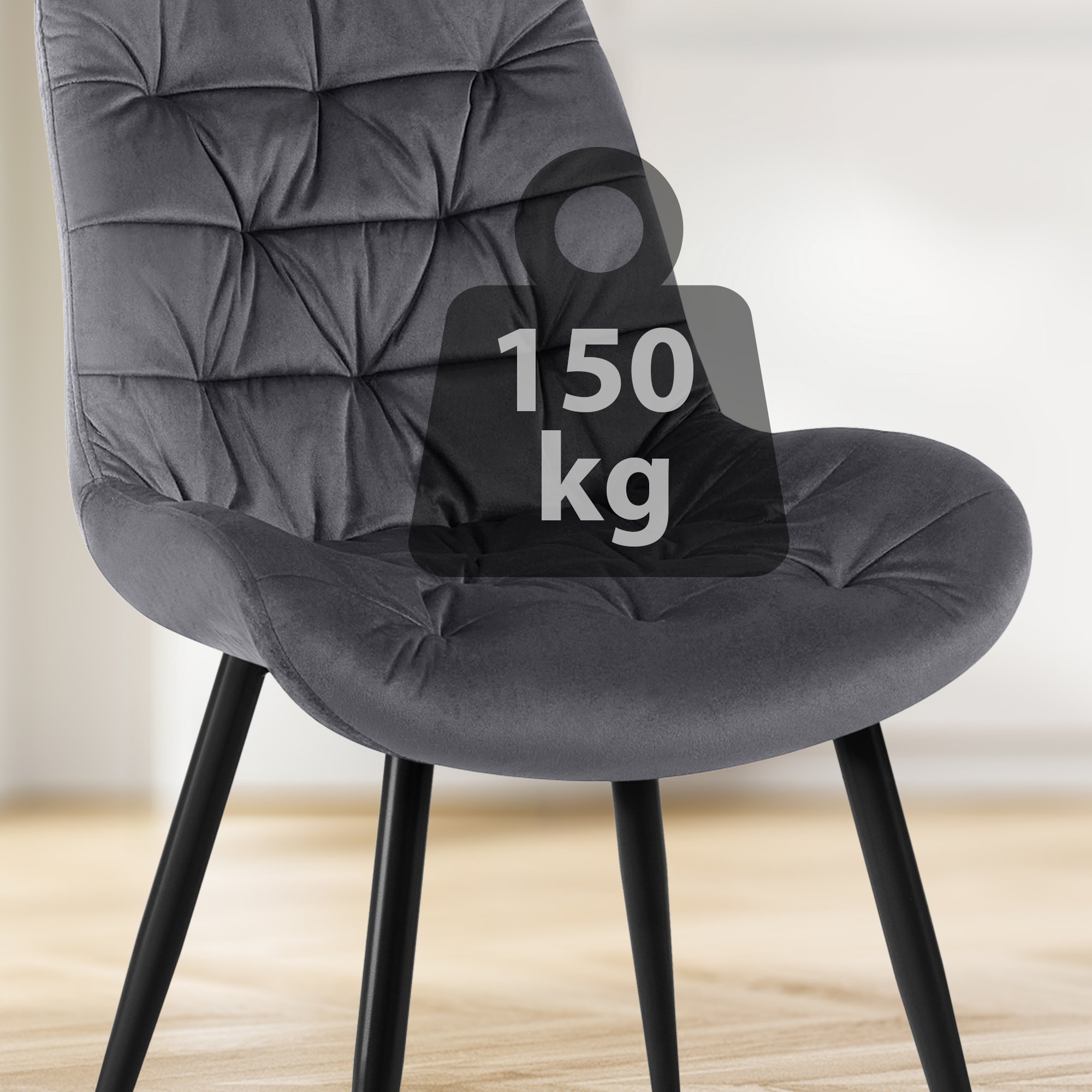 Rossford spisestol i fløyel