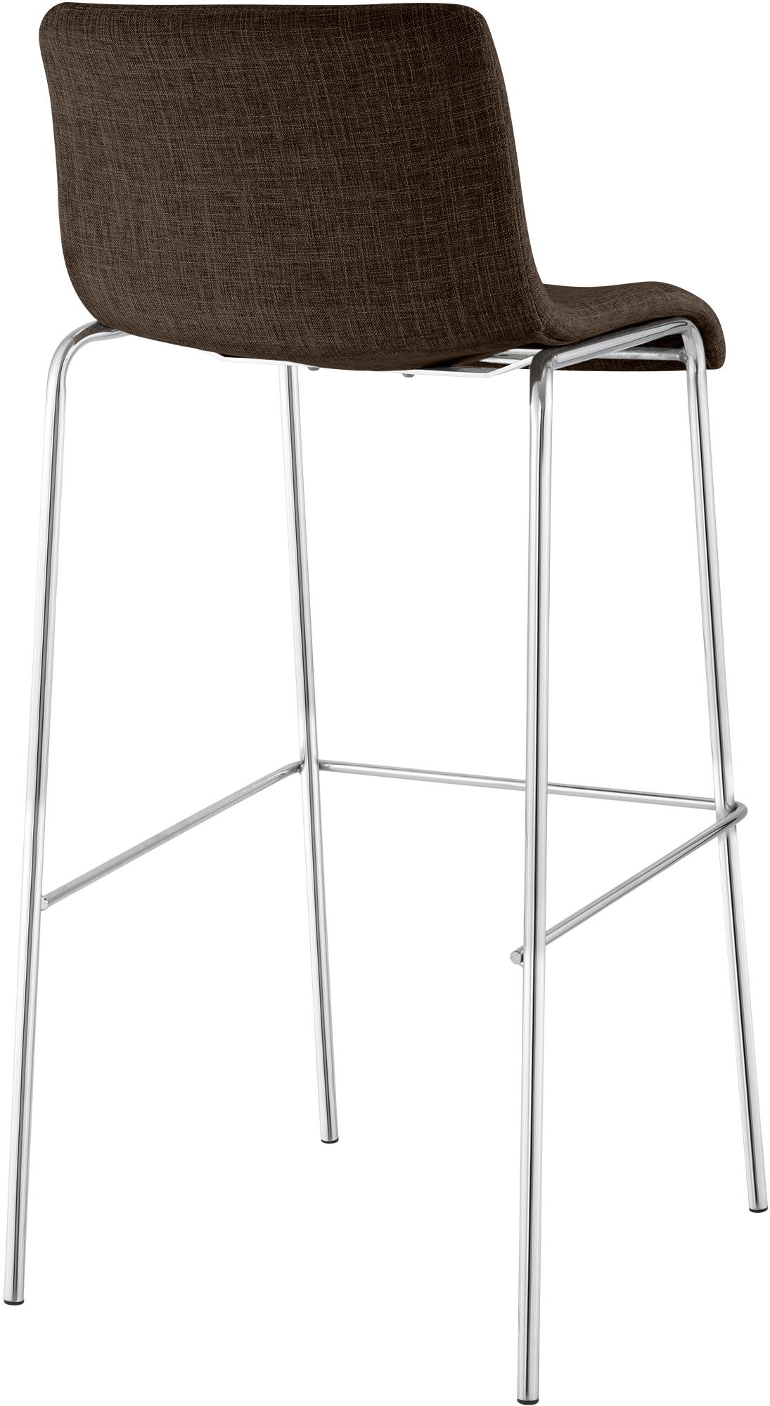 Barstol Hover i stoff med metallunderstell med fire ben