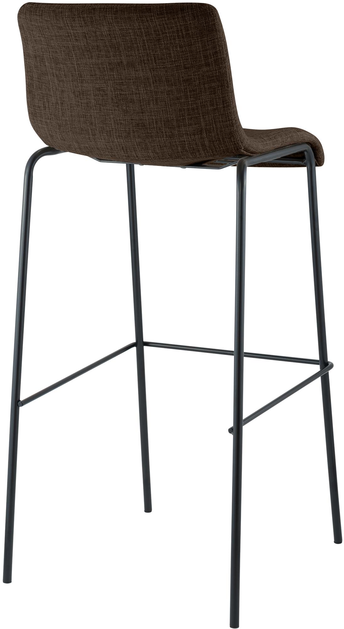 Barstol Hover i stoff med metallunderstell med fire ben
