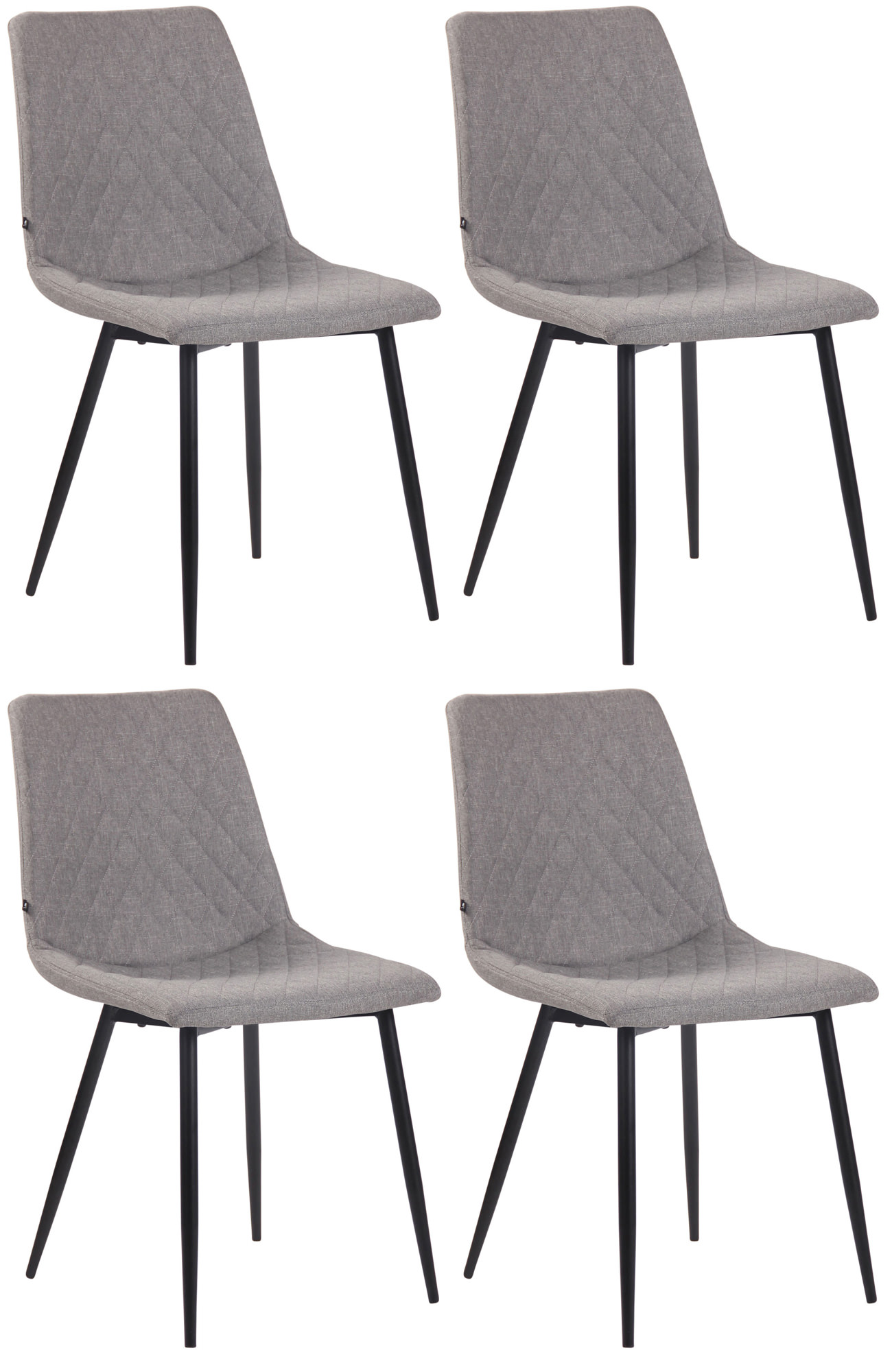 Sett med 4 spisestoler Telde stoff