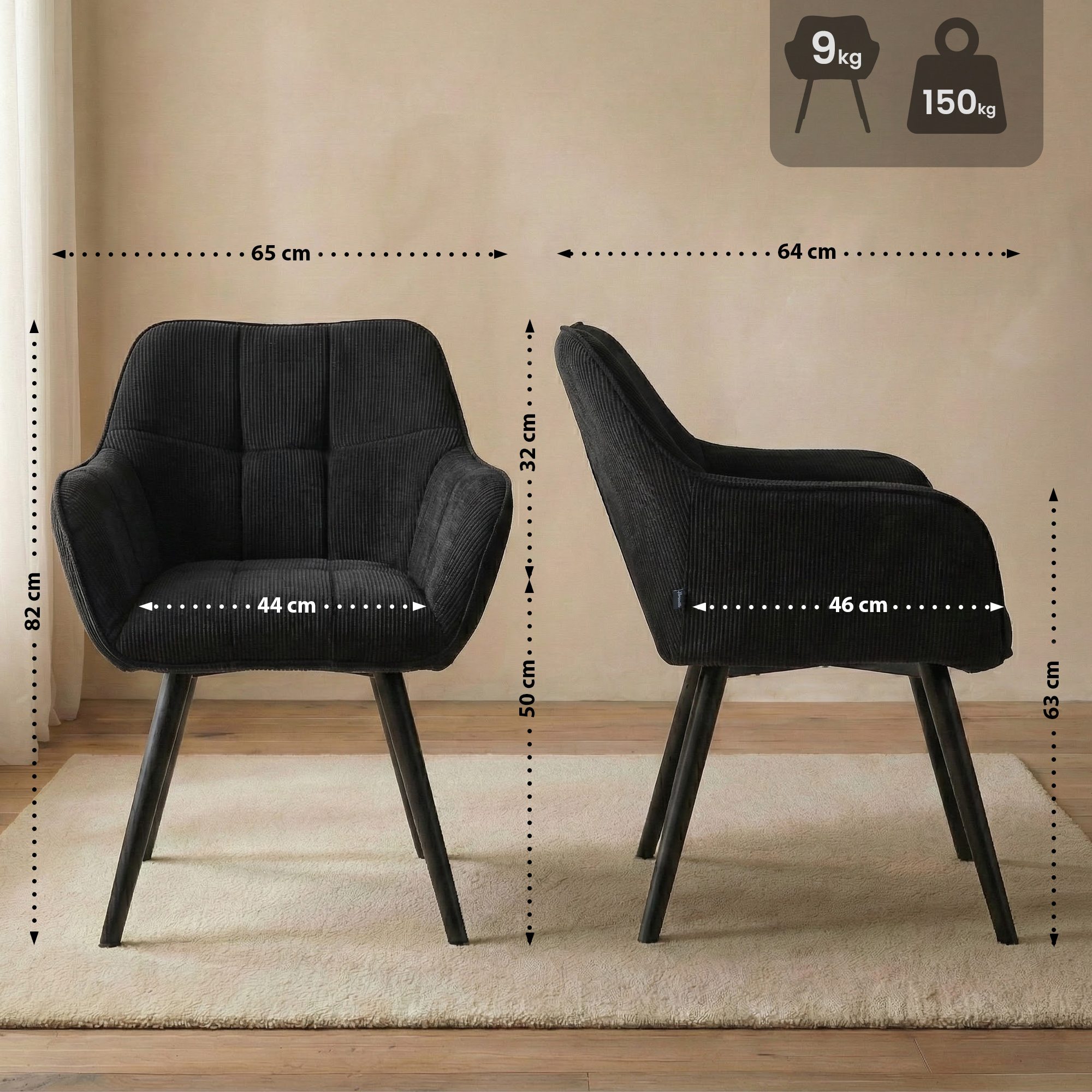 Spisestuestol Vienna Cord