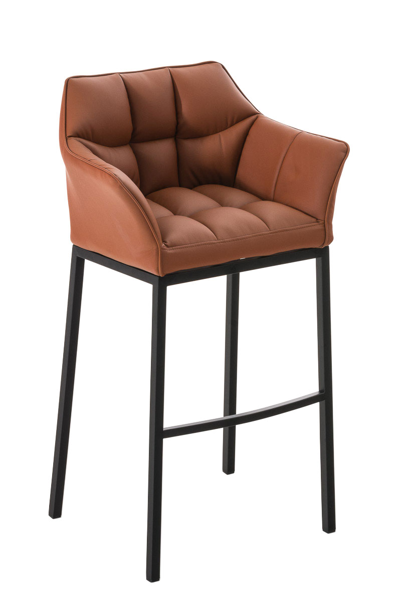 Barstol Damaso skinnlook med firbensramme