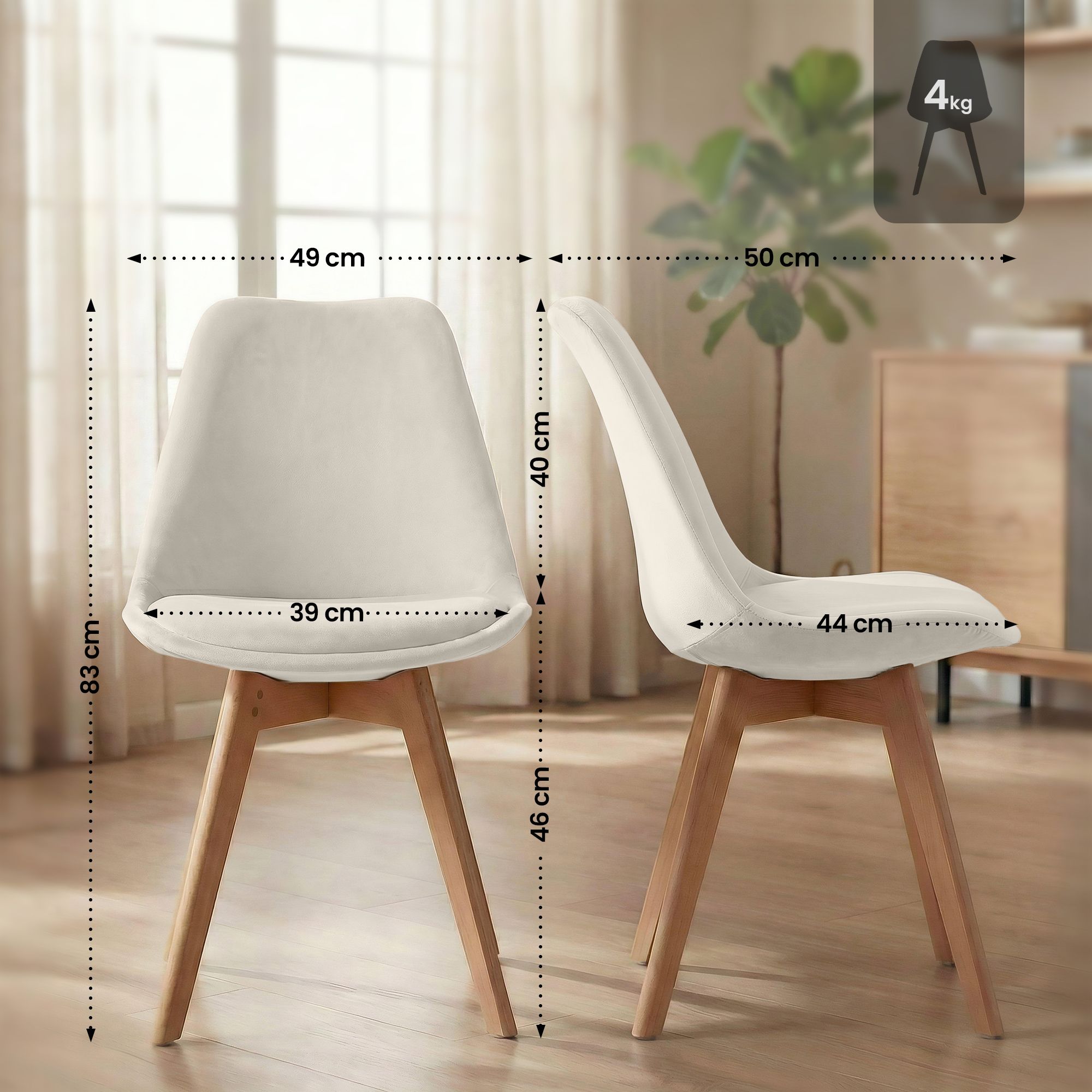 Spisestol Linares &ndash; komfortabel design for moderne hjem
