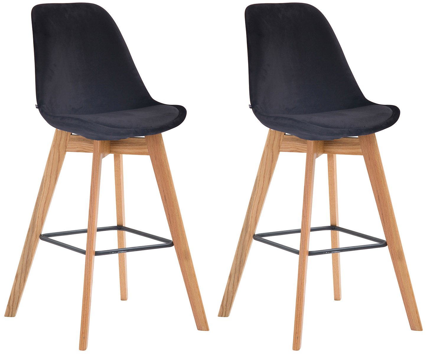 Sett med 2 barstoler Metz Velvet