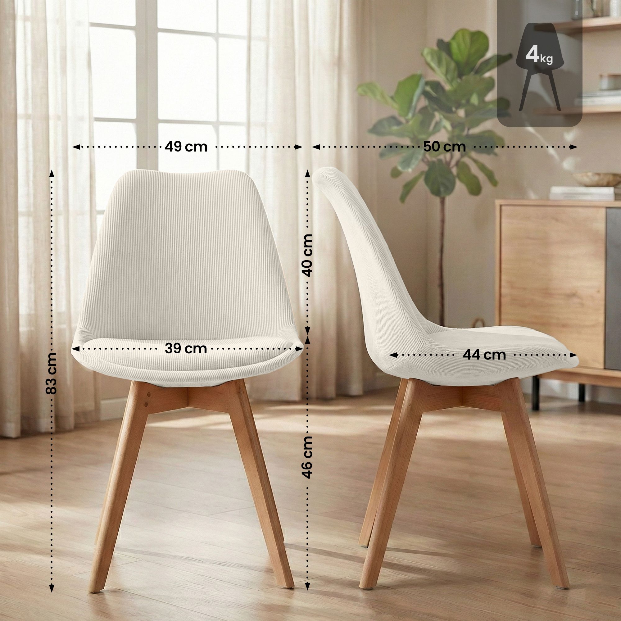 Spisestol Linares &ndash; komfortabel design for moderne hjem