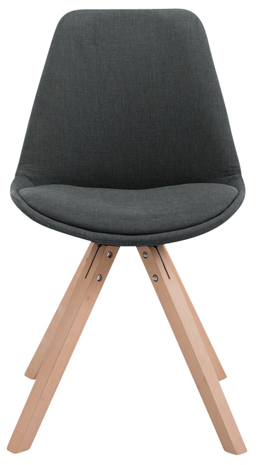 Sett med 4 besøksstoler Toulouse Fabric Square