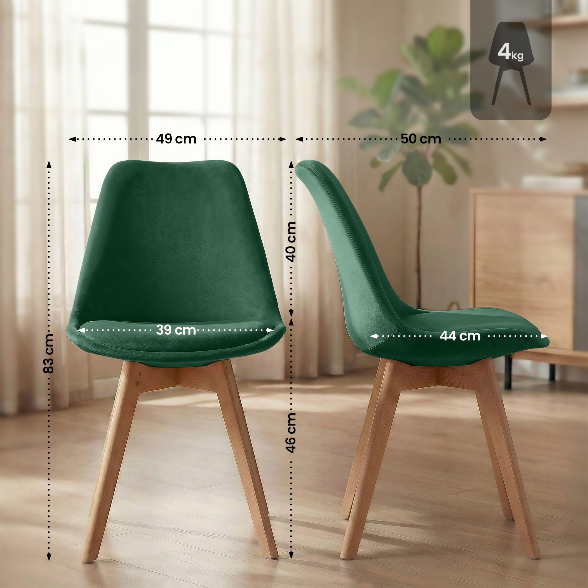 Spisestol Linares &ndash; komfortabel design for moderne hjem