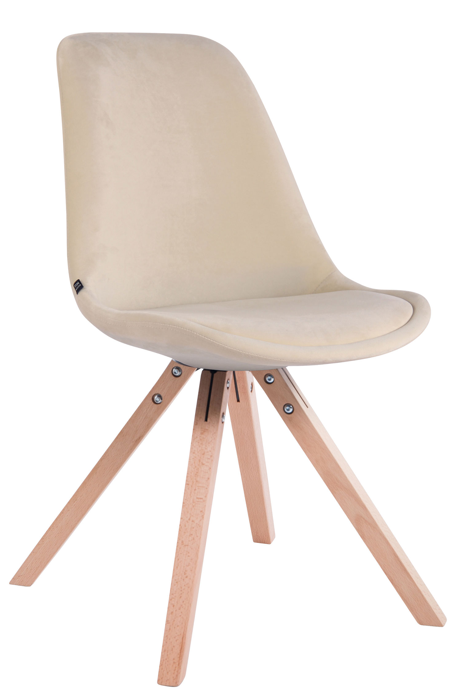 Sett med 4 stoler Toulouse Velvet Square