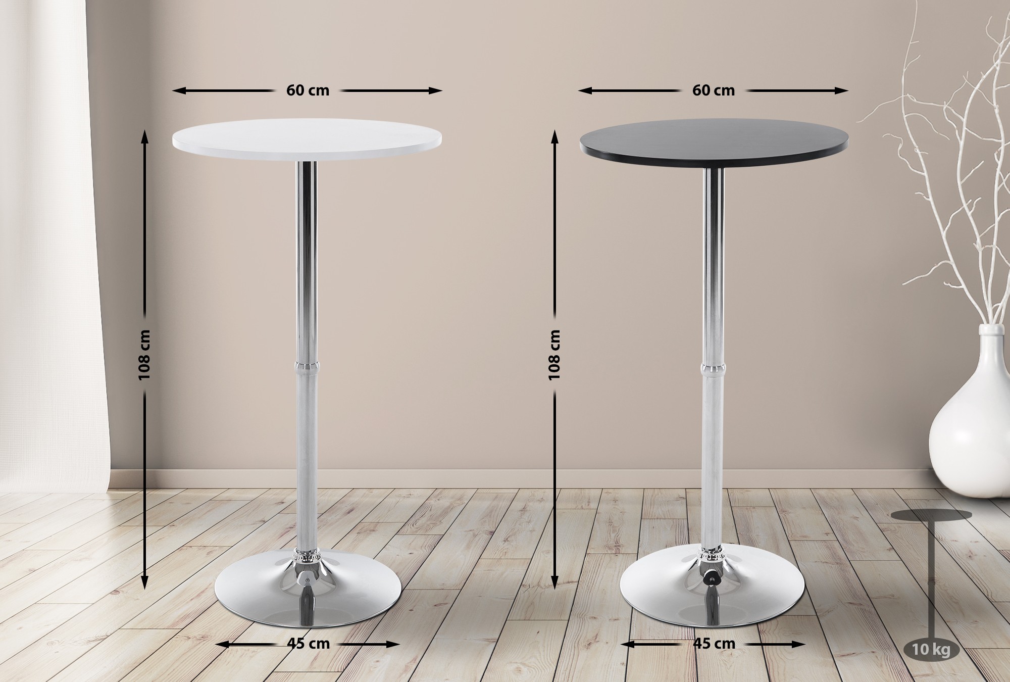 Rundt barbord  Ø 60 cm