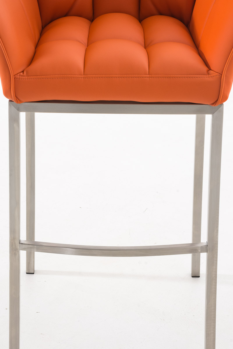 Barstol Damaso skinnlook med firbensramme