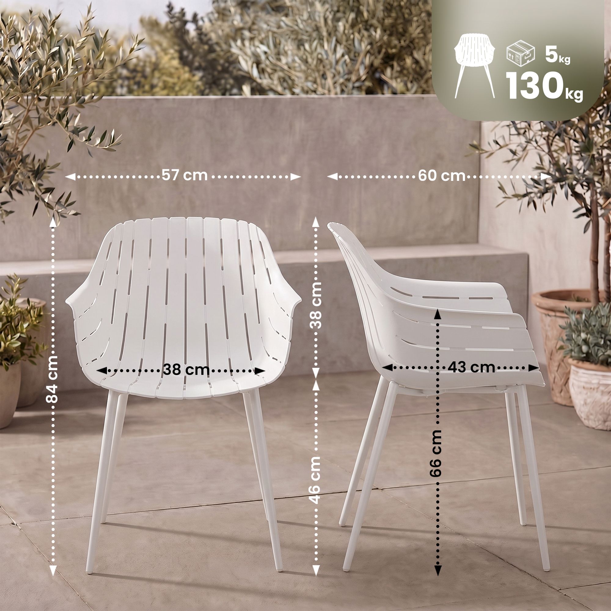 Hagestol Silva - Stilren og komfortabel hagemøbel til hage og terrasse