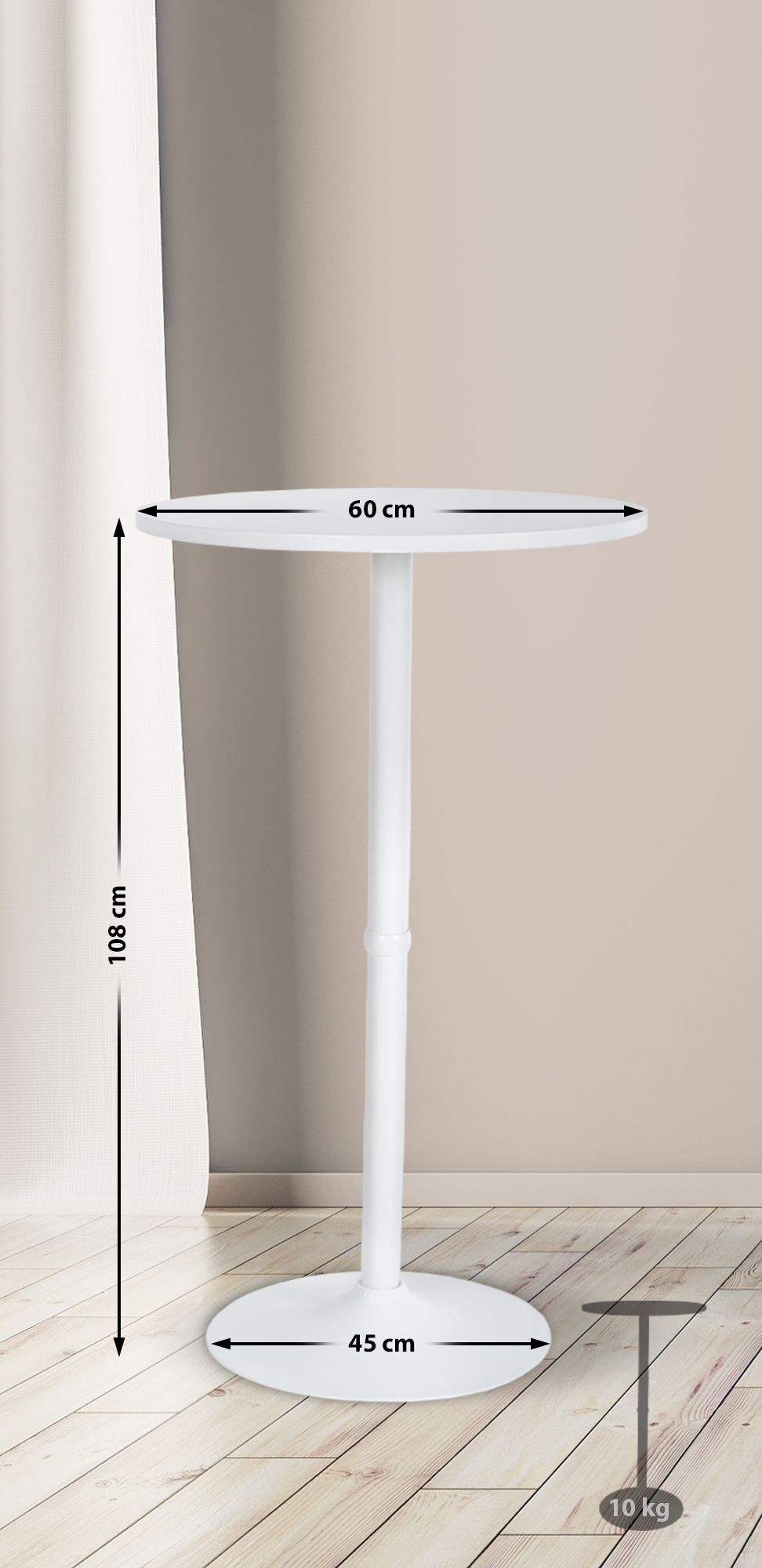Rundt barbord  Ø 60 cm