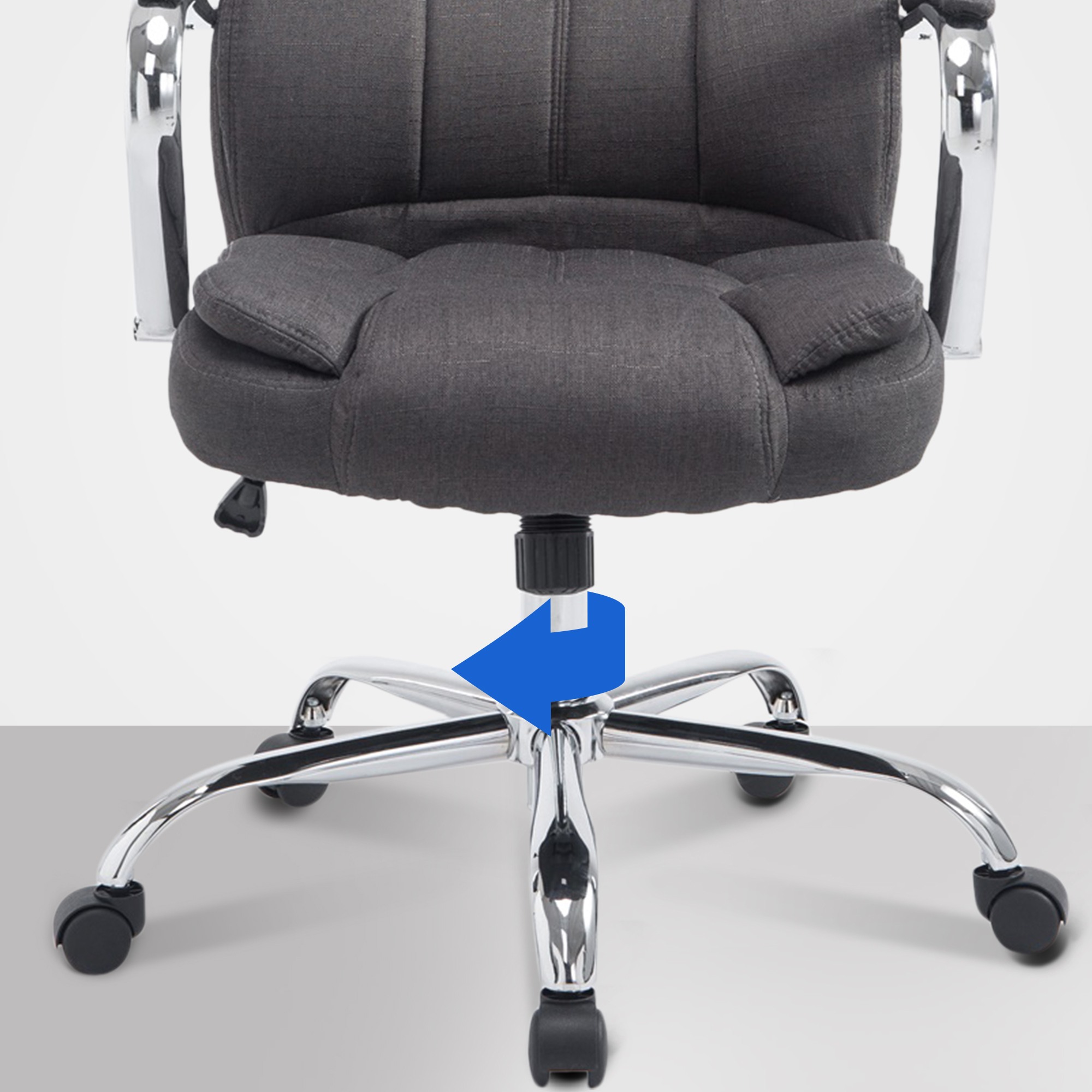 Kontorstol XXL Xanthos stoff, 210 kg