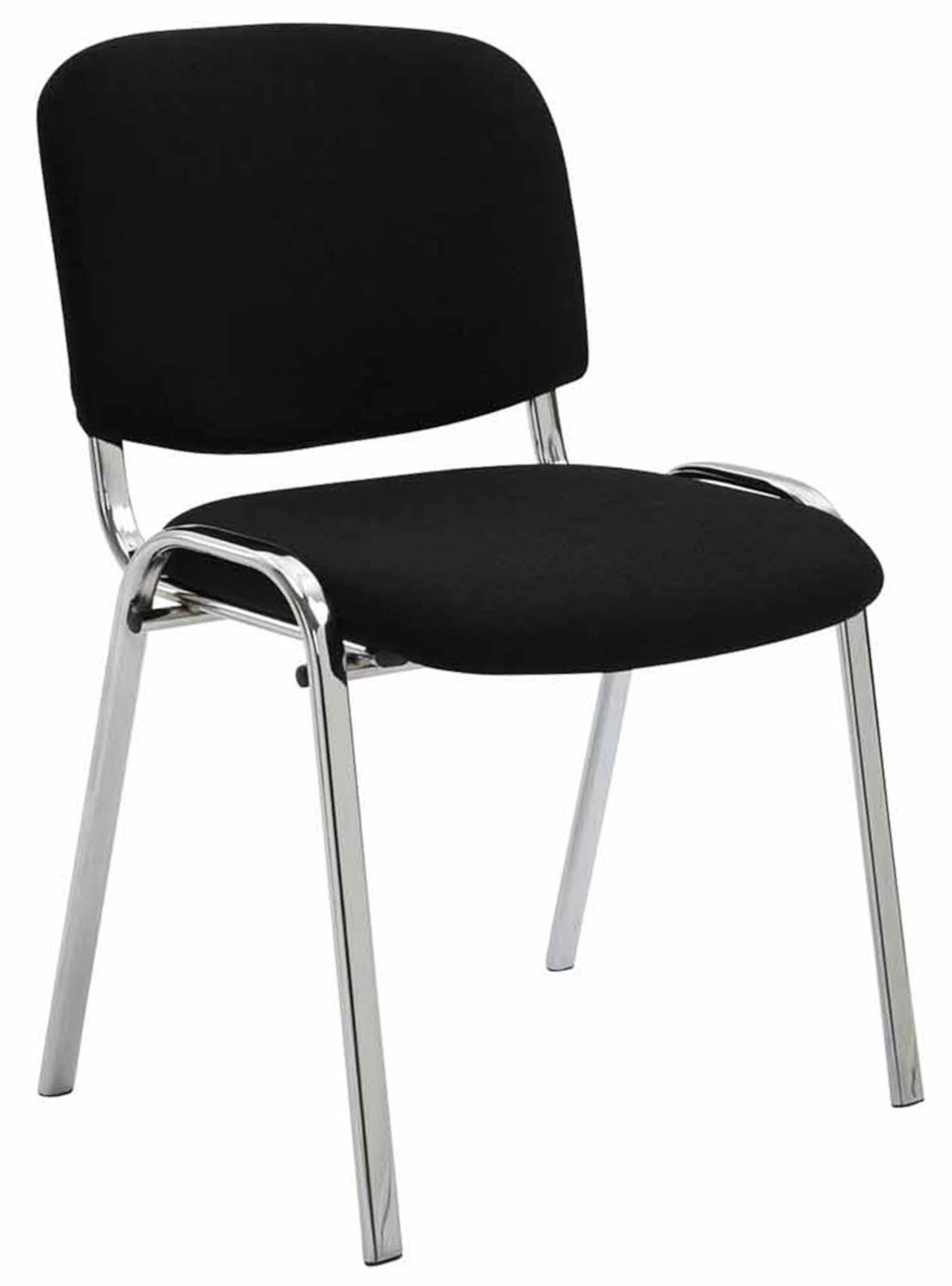 Sett med 4 stoler Ken Chrome stoff
