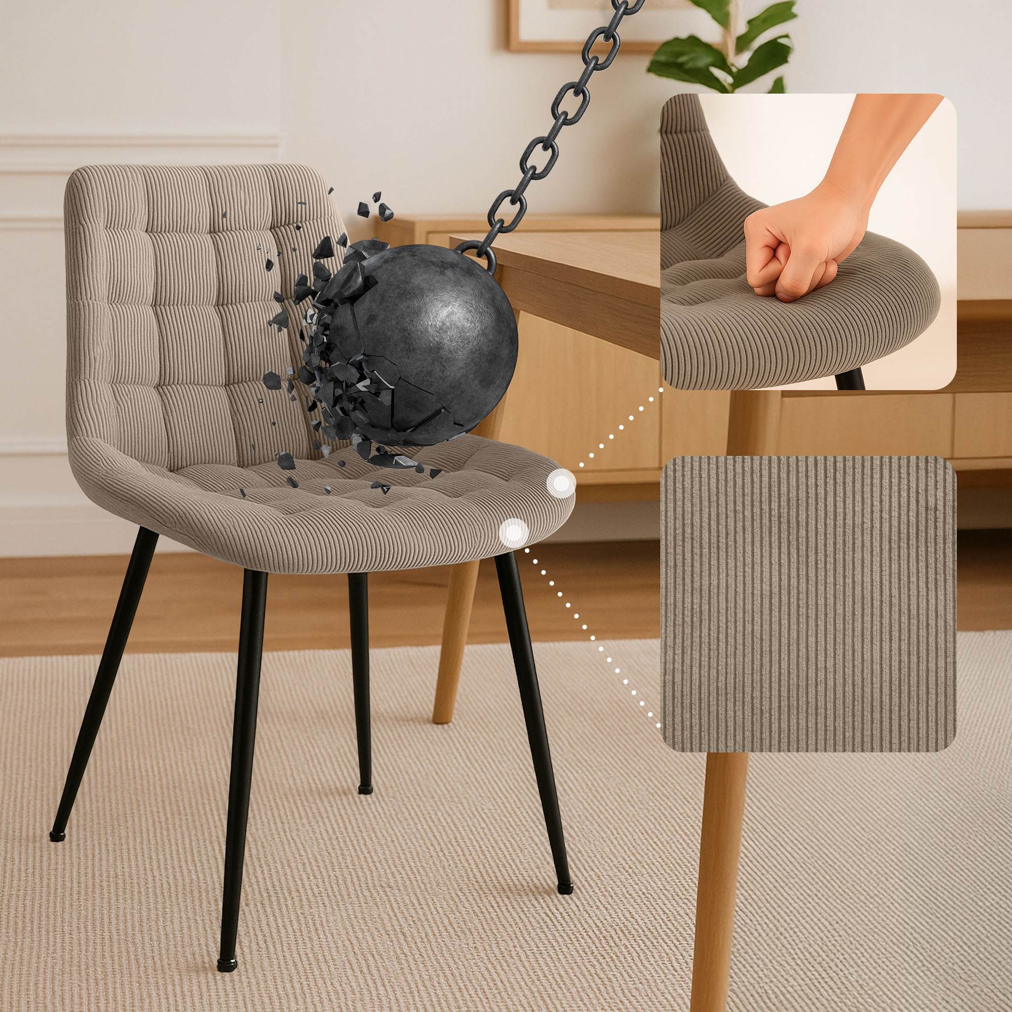 Spisestol Sardna Cord