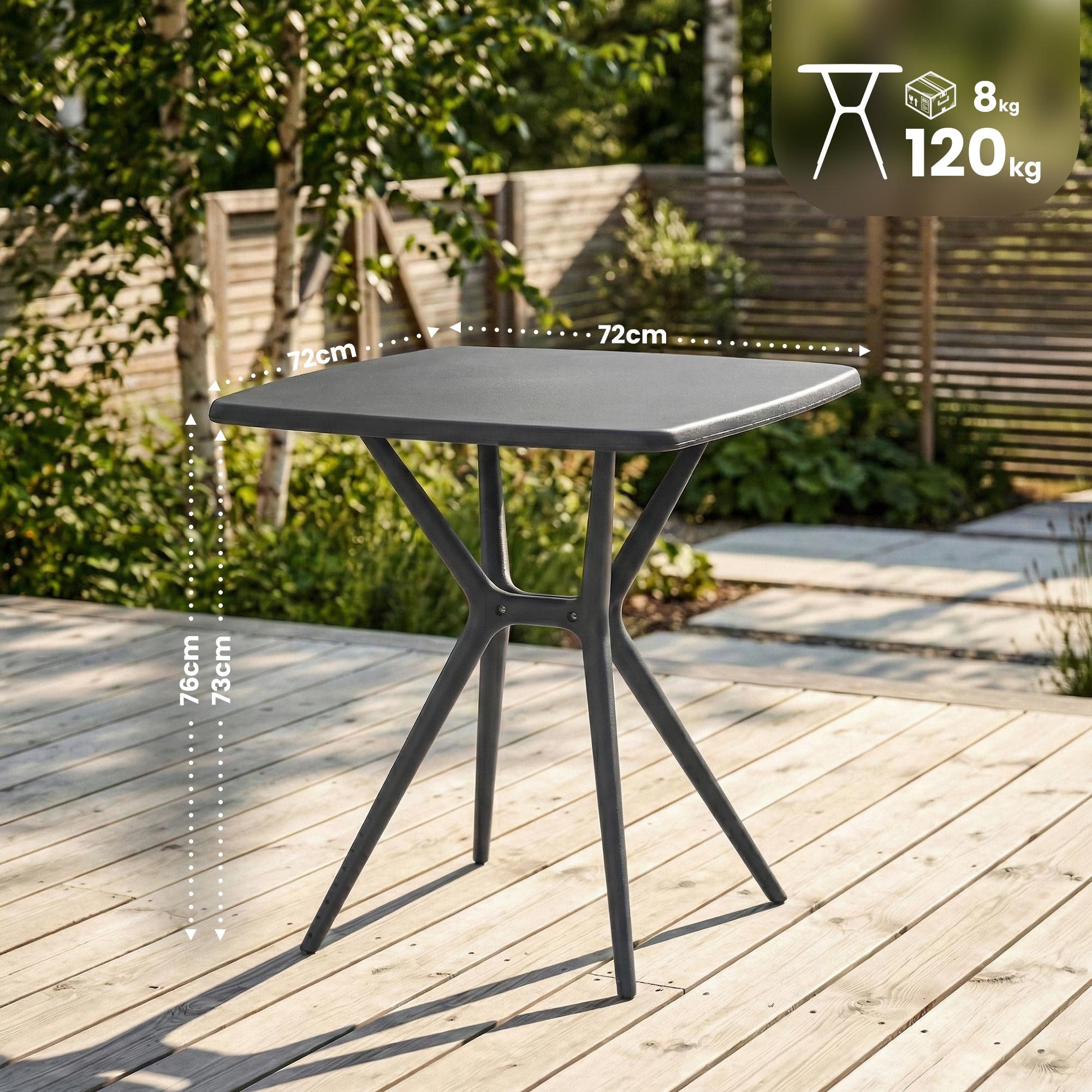 Hagebord Becky firkantet 72 x 72 cm
