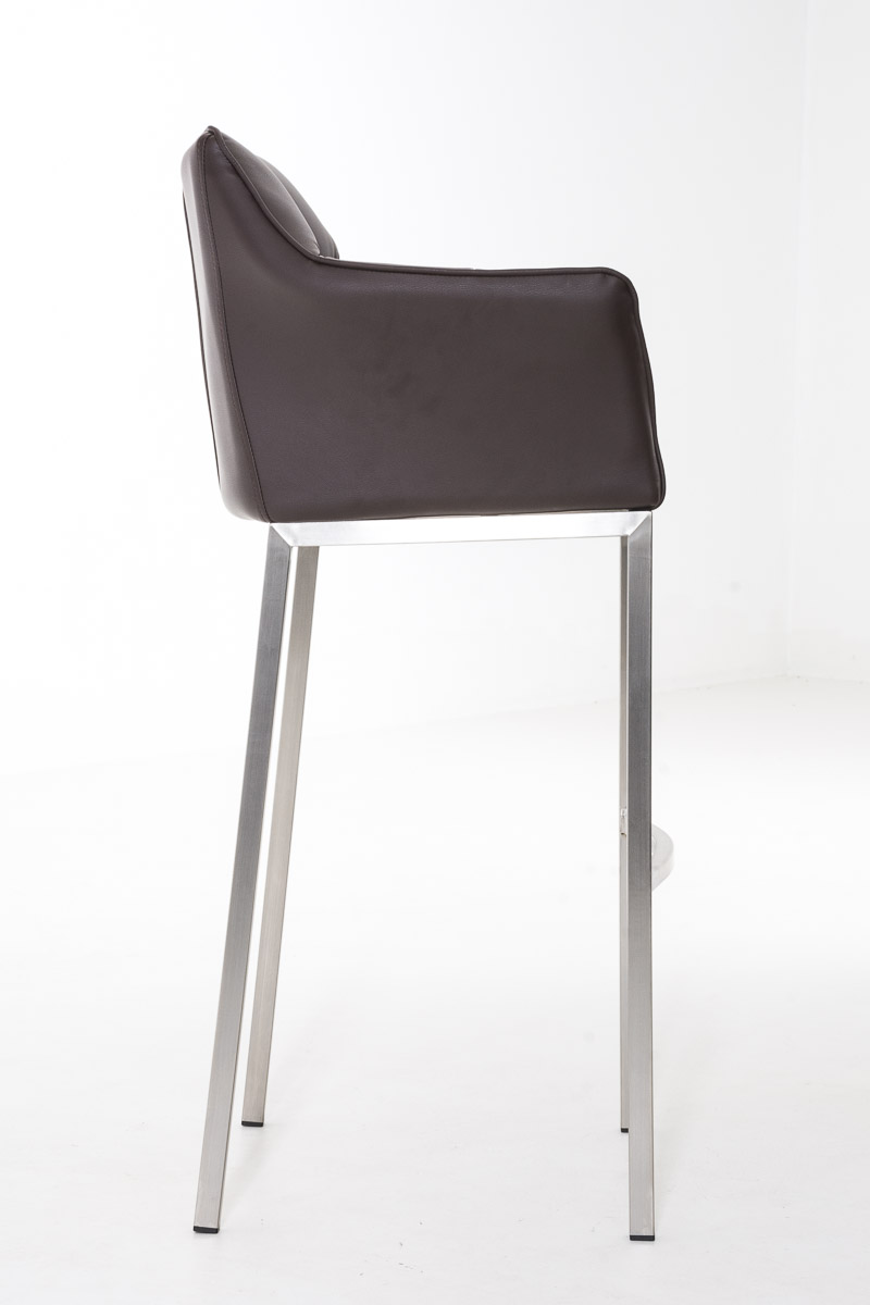 Barstol Damaso skinnlook med firbensramme
