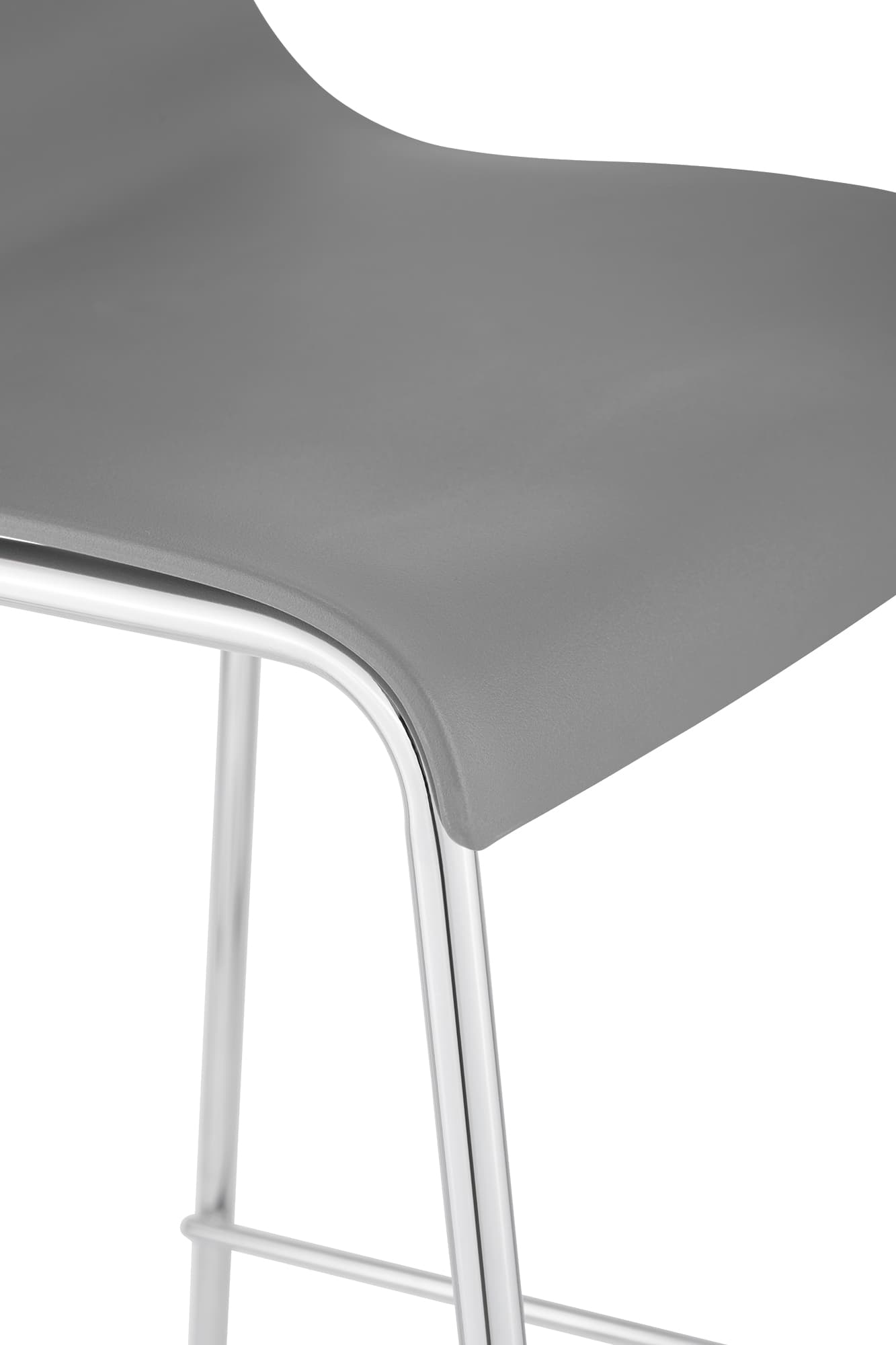 2-pk barstoler Hover i plast, 4-bens understell