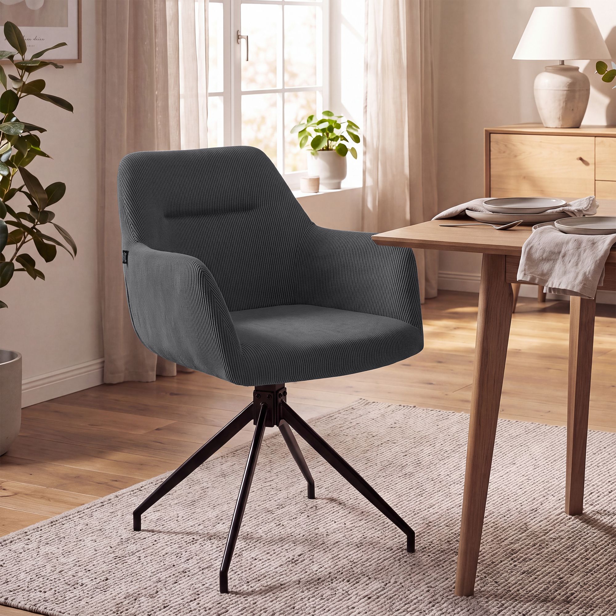 Spisestol Merlinda kordfløyel