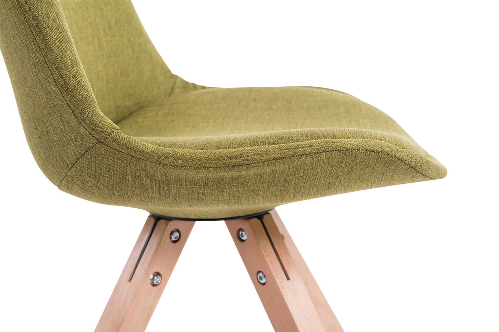 Sett med 4 besøksstoler Toulouse Fabric Square