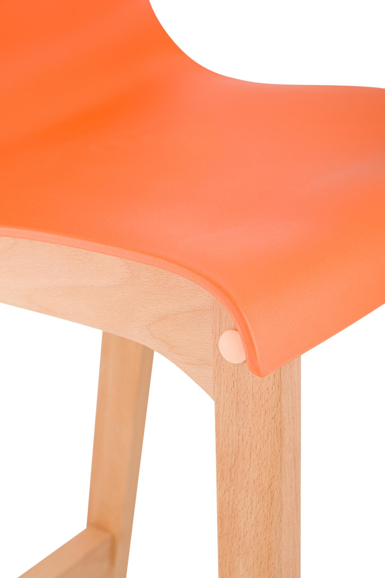 Barstol Hover Plastikk Naturfarget Ramme