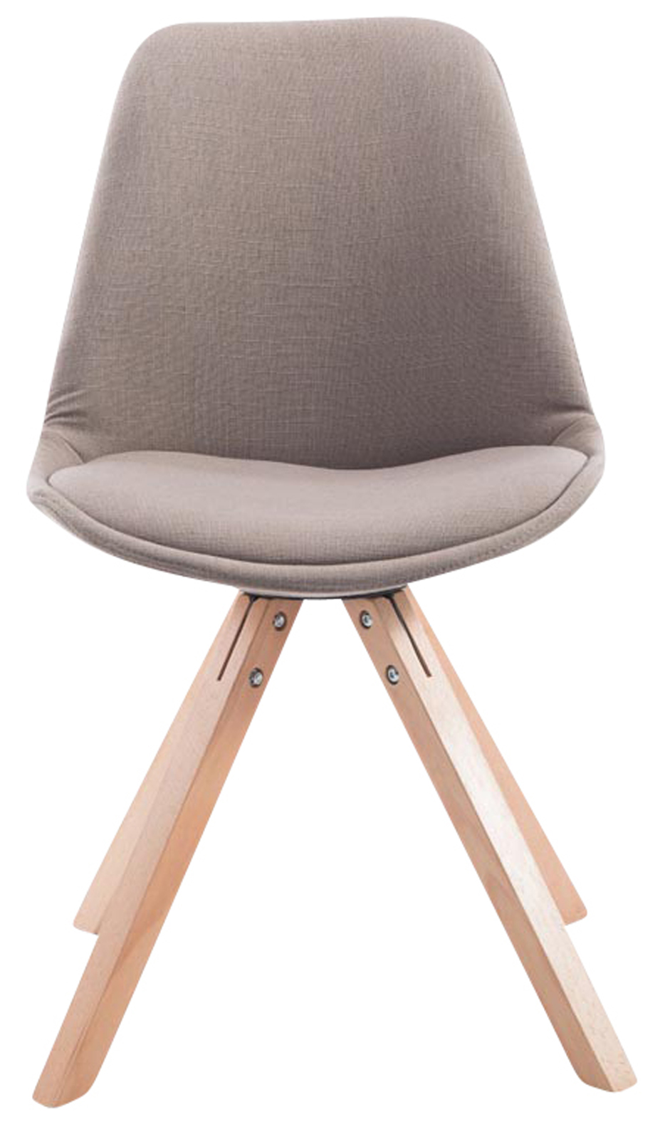 Sett med 4 besøksstoler Toulouse Fabric Square